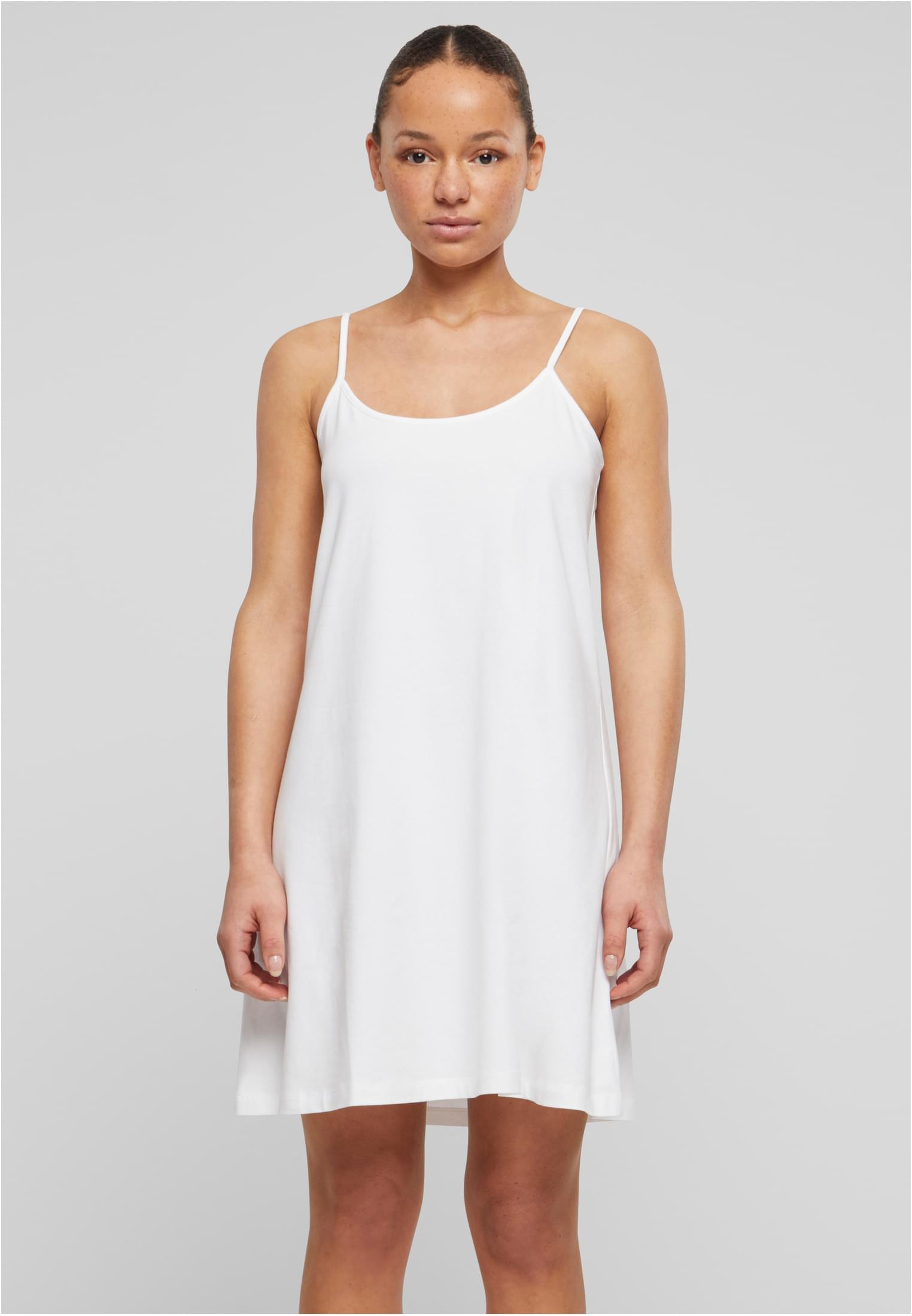 Ladies Stretch Jersey Hanger Dress | white