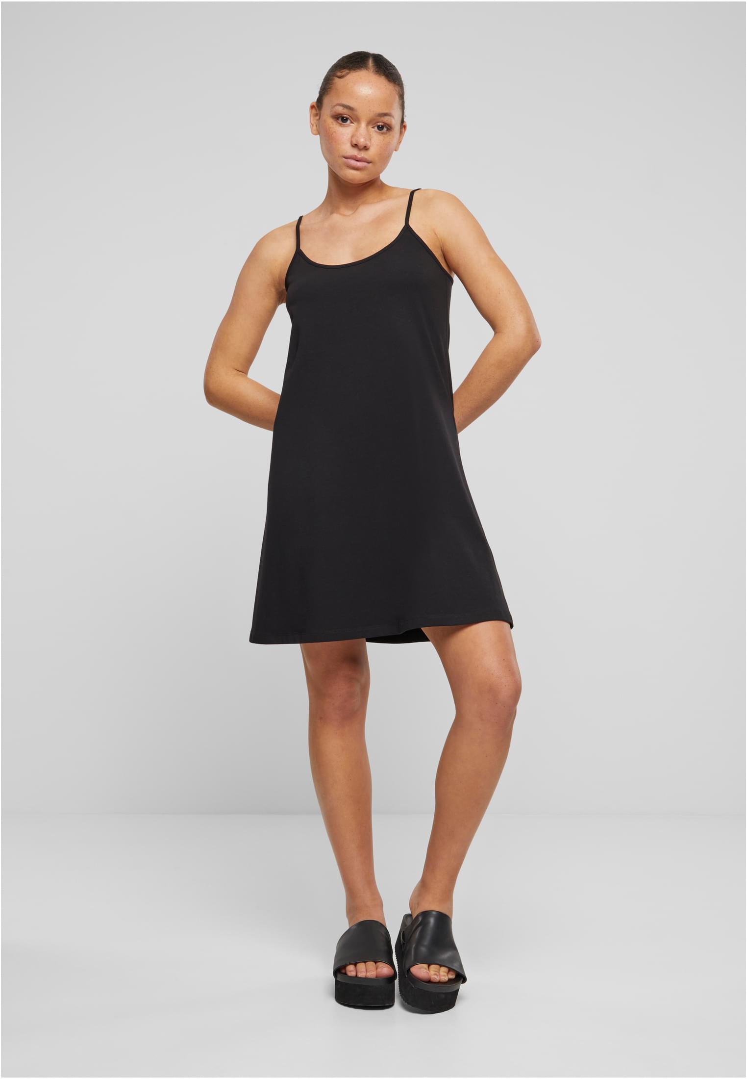 Ladies Stretch Jersey Hanger Dress | black