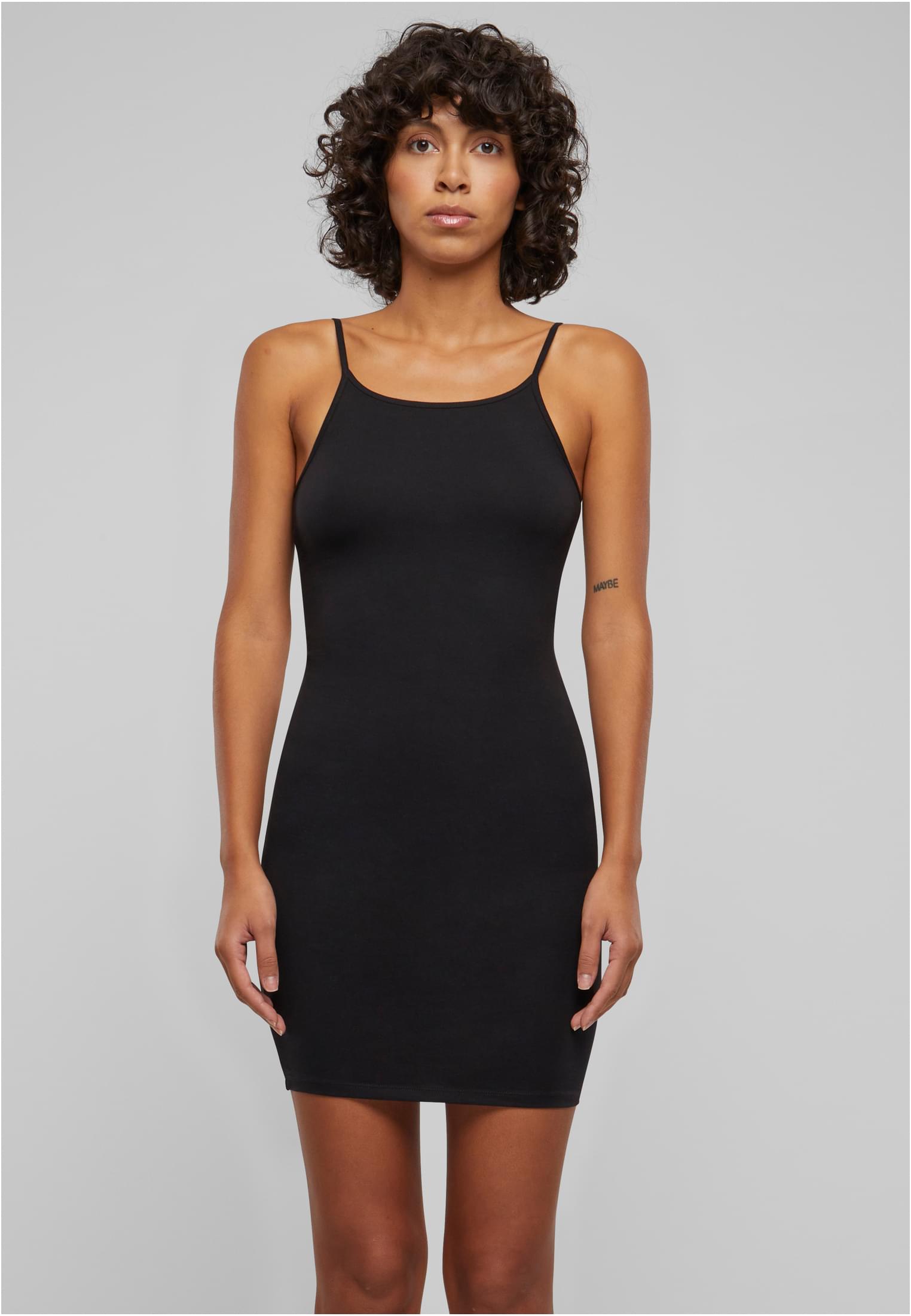 Ladies Stretch Jersey Slim Dress | black