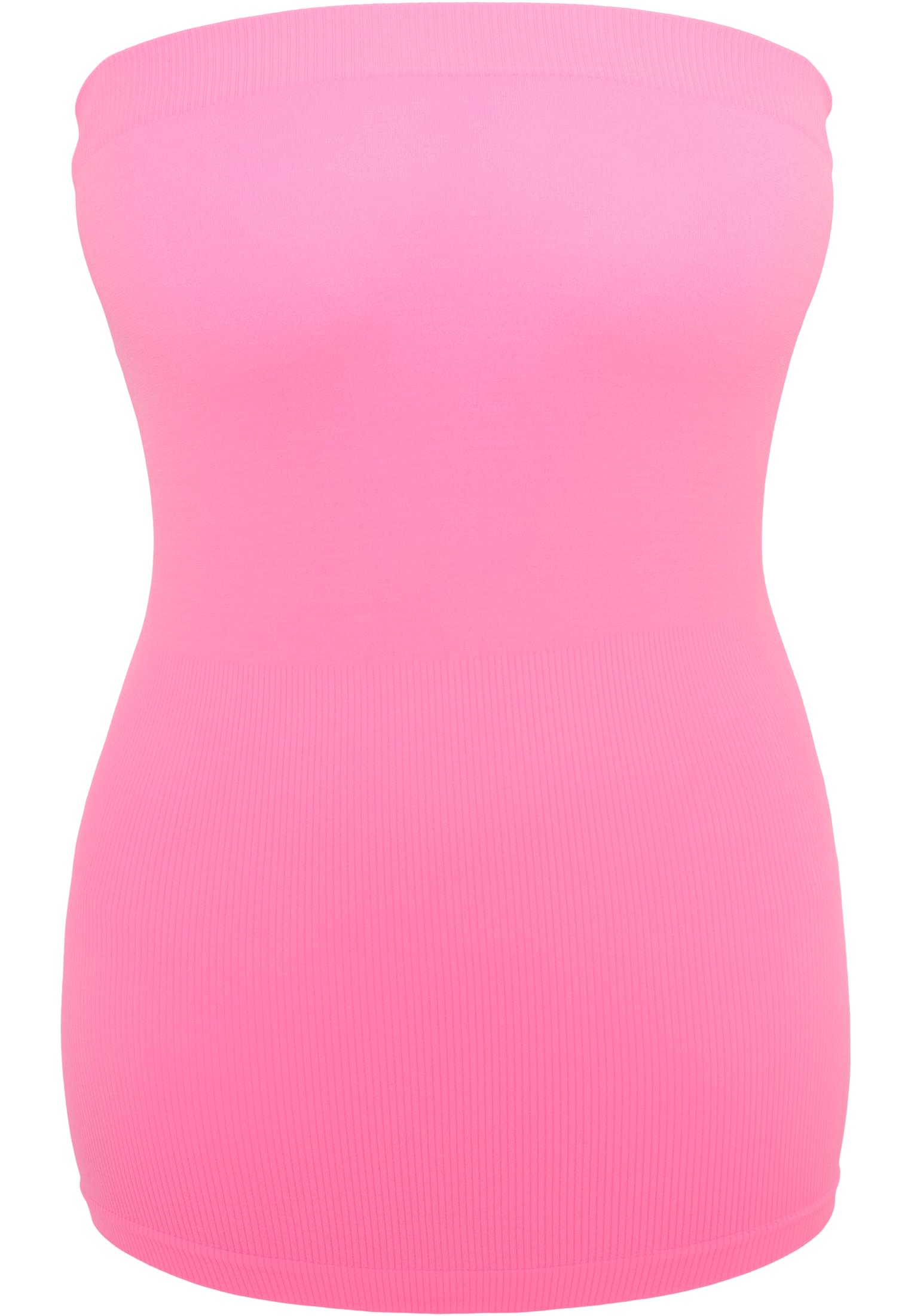 Ladies Neon Strapless Top | neonpink