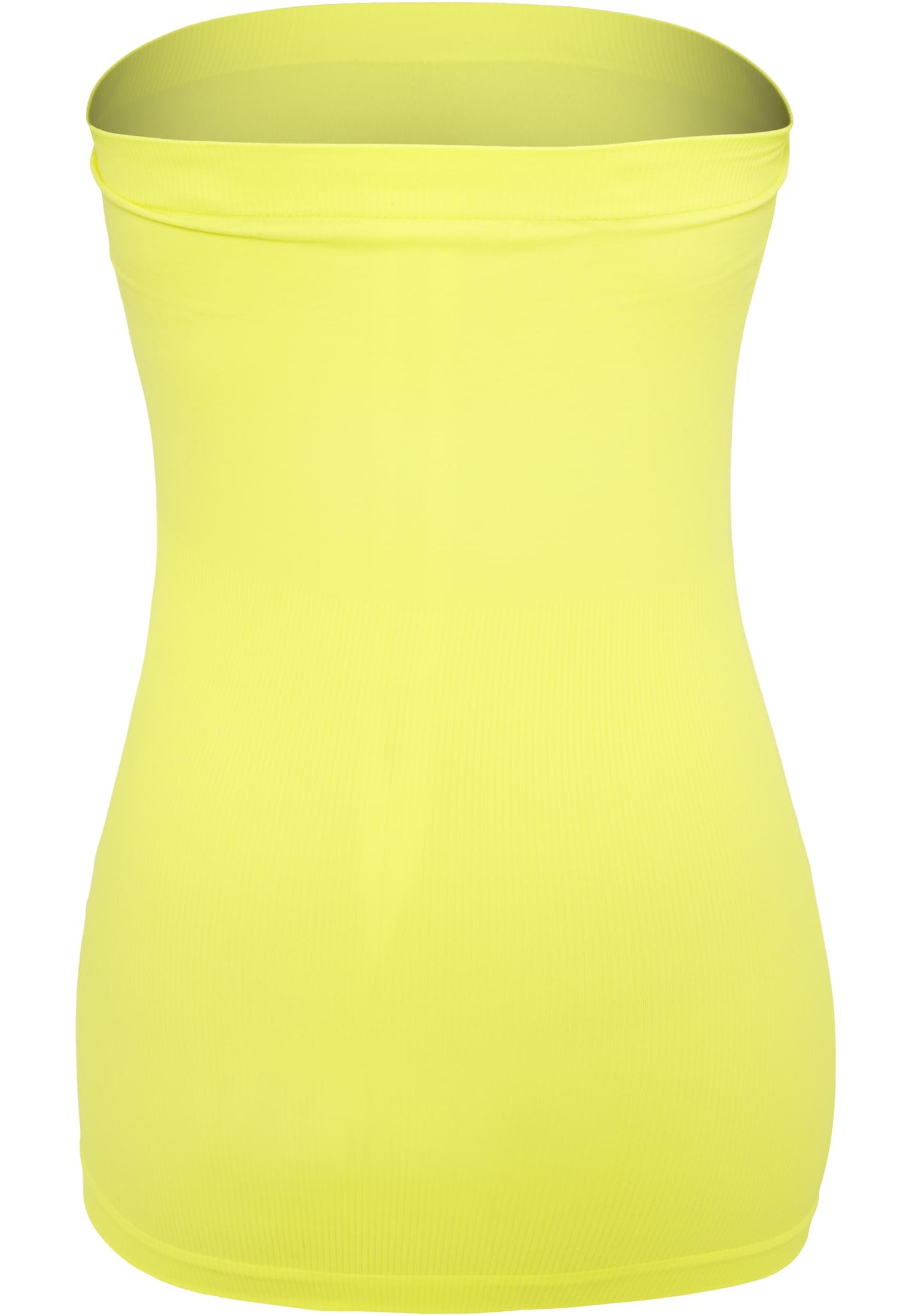 Ladies Neon Strapless Top | neonyellow