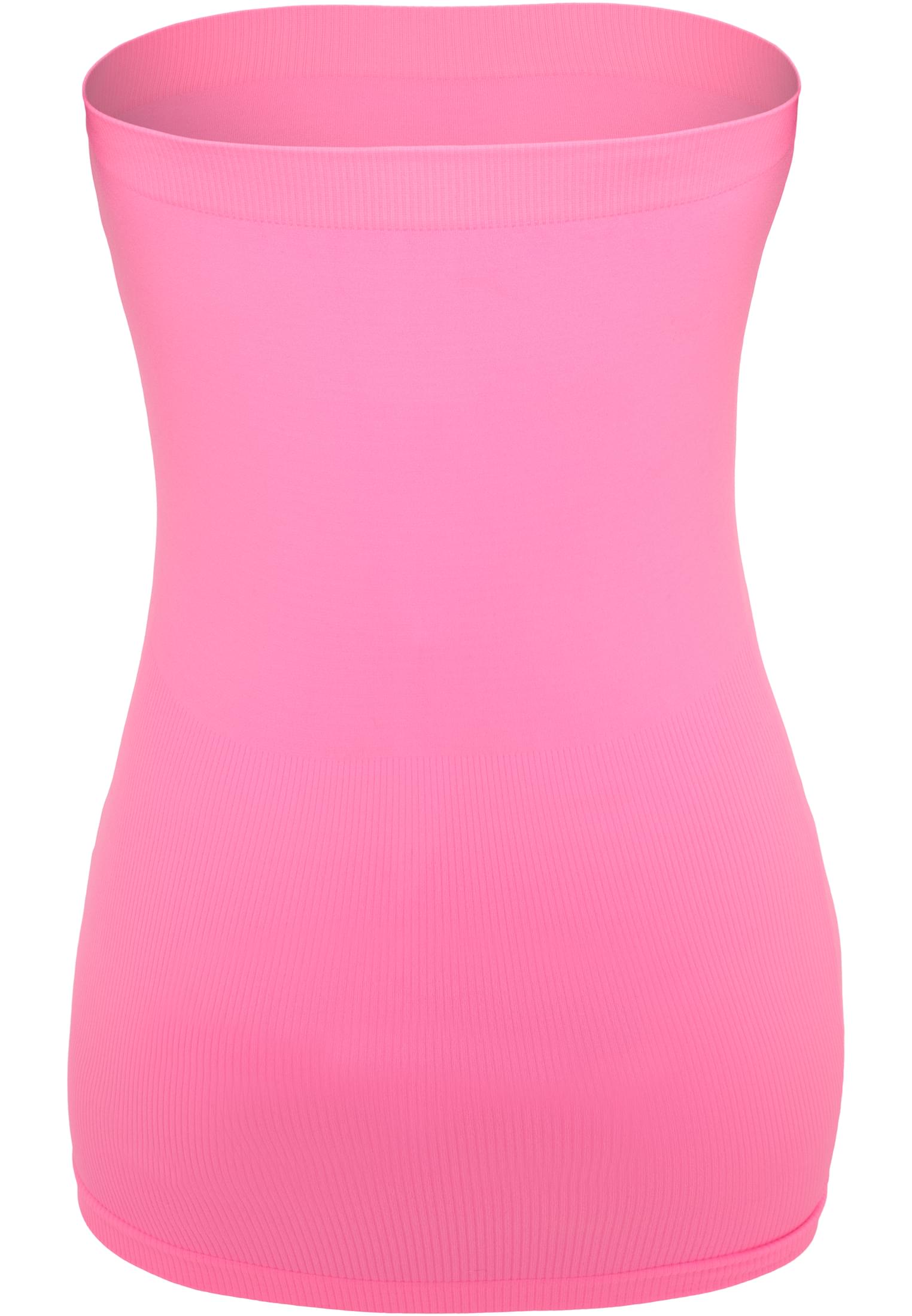 Ladies Neon Strapless Top | neonpink