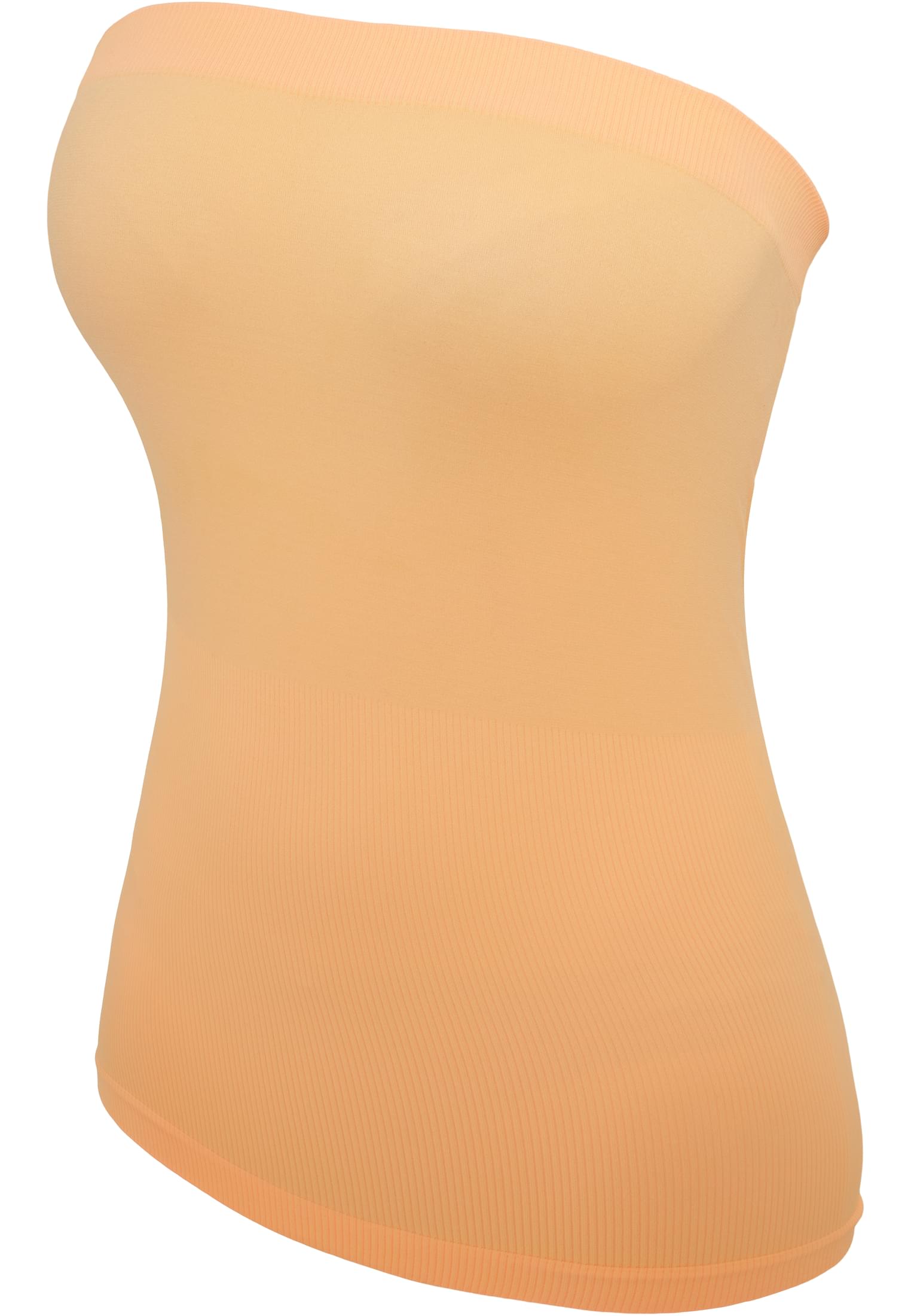 Ladies Neon Strapless Top | neonorange