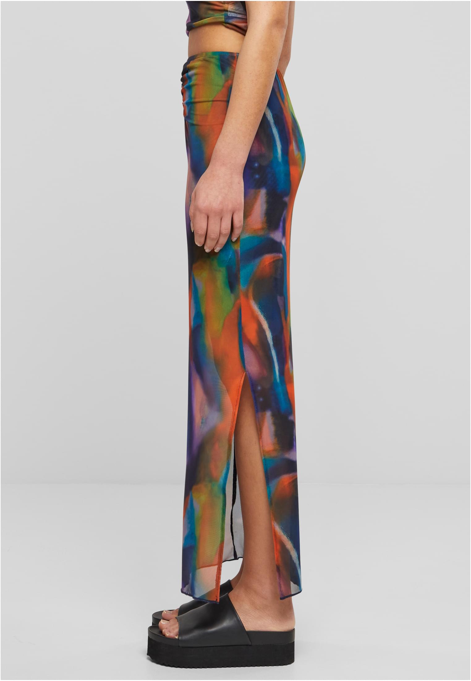 Ladies AOP Mesh Tube Skirt | multicolorreflection