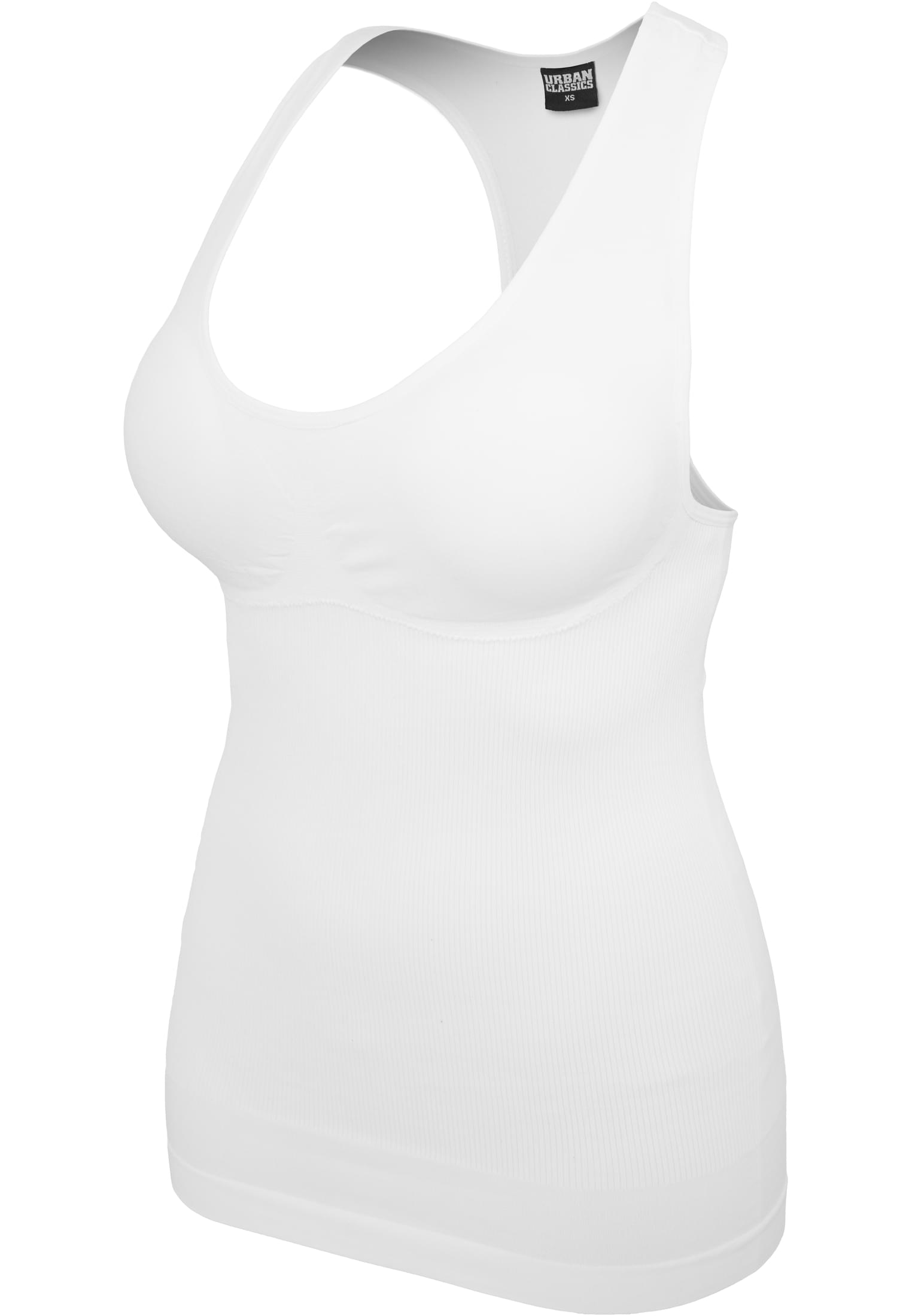 Ladies Pads Racerback Tank | white