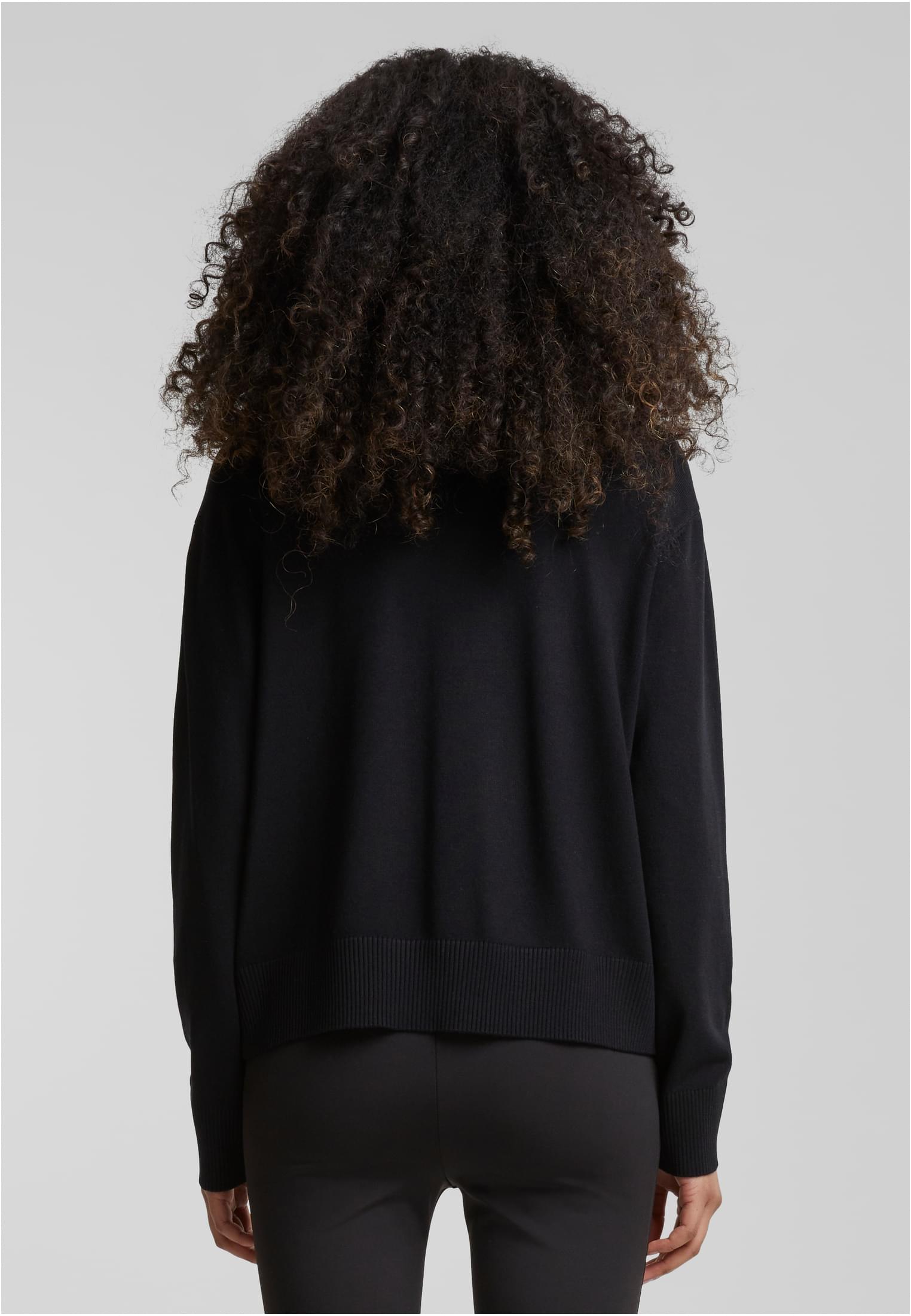 Ladies Knitted Roundneck Sweater | black