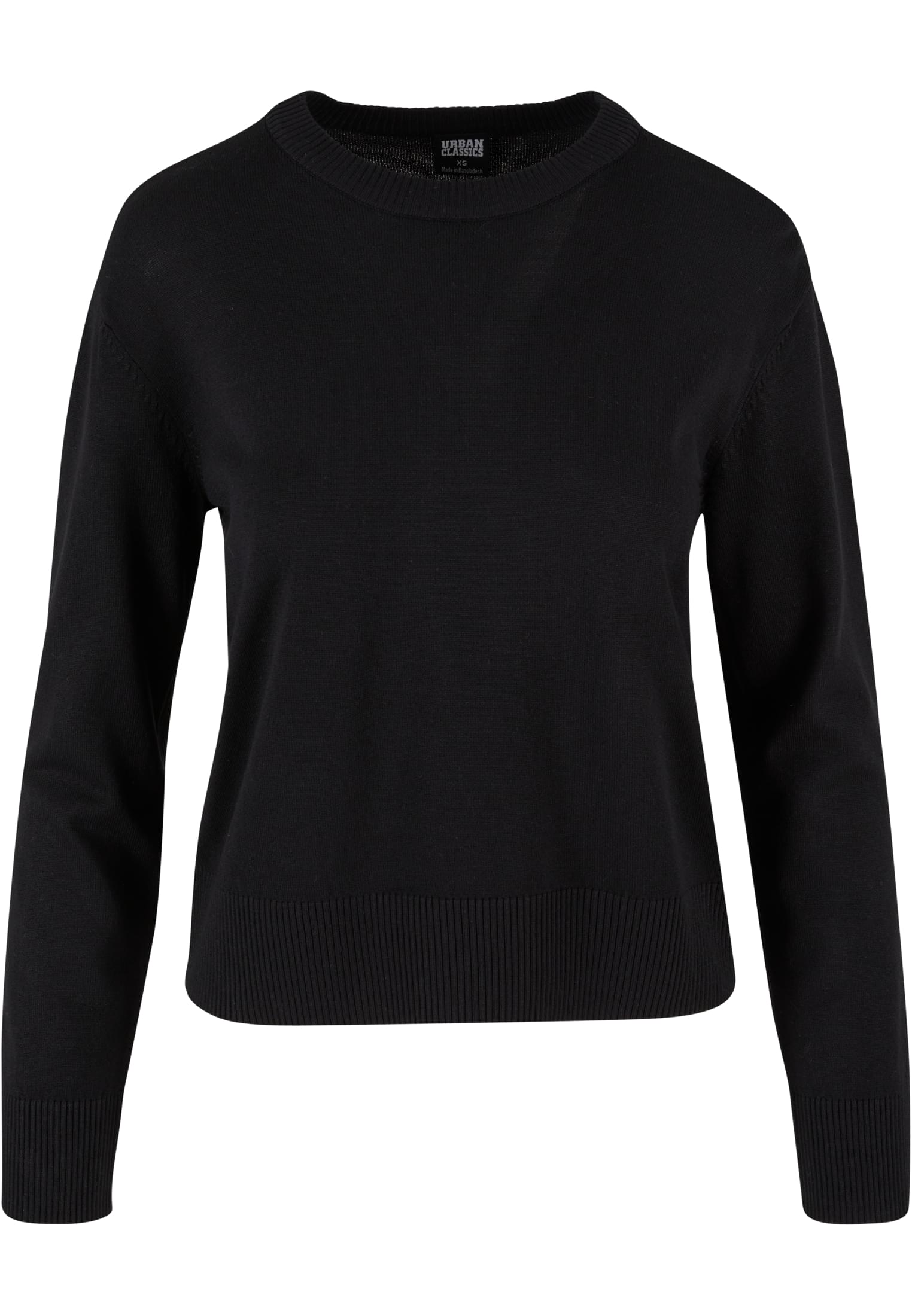 Ladies Knitted Roundneck Sweater | black