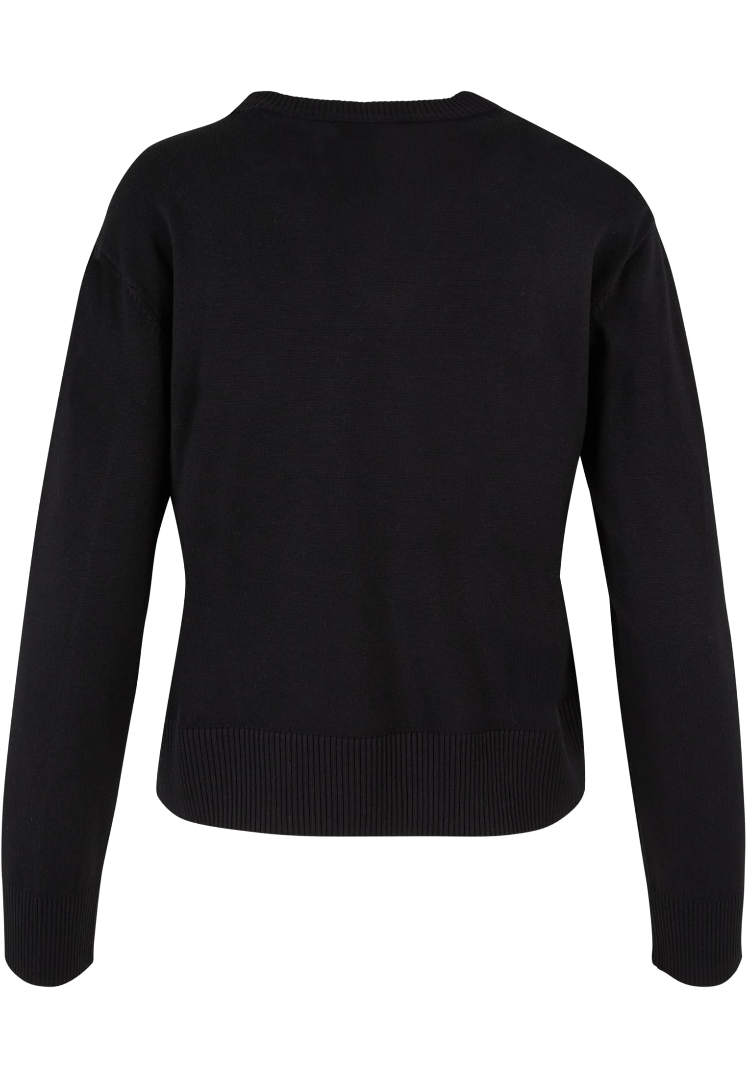 Ladies Knitted Roundneck Sweater | black