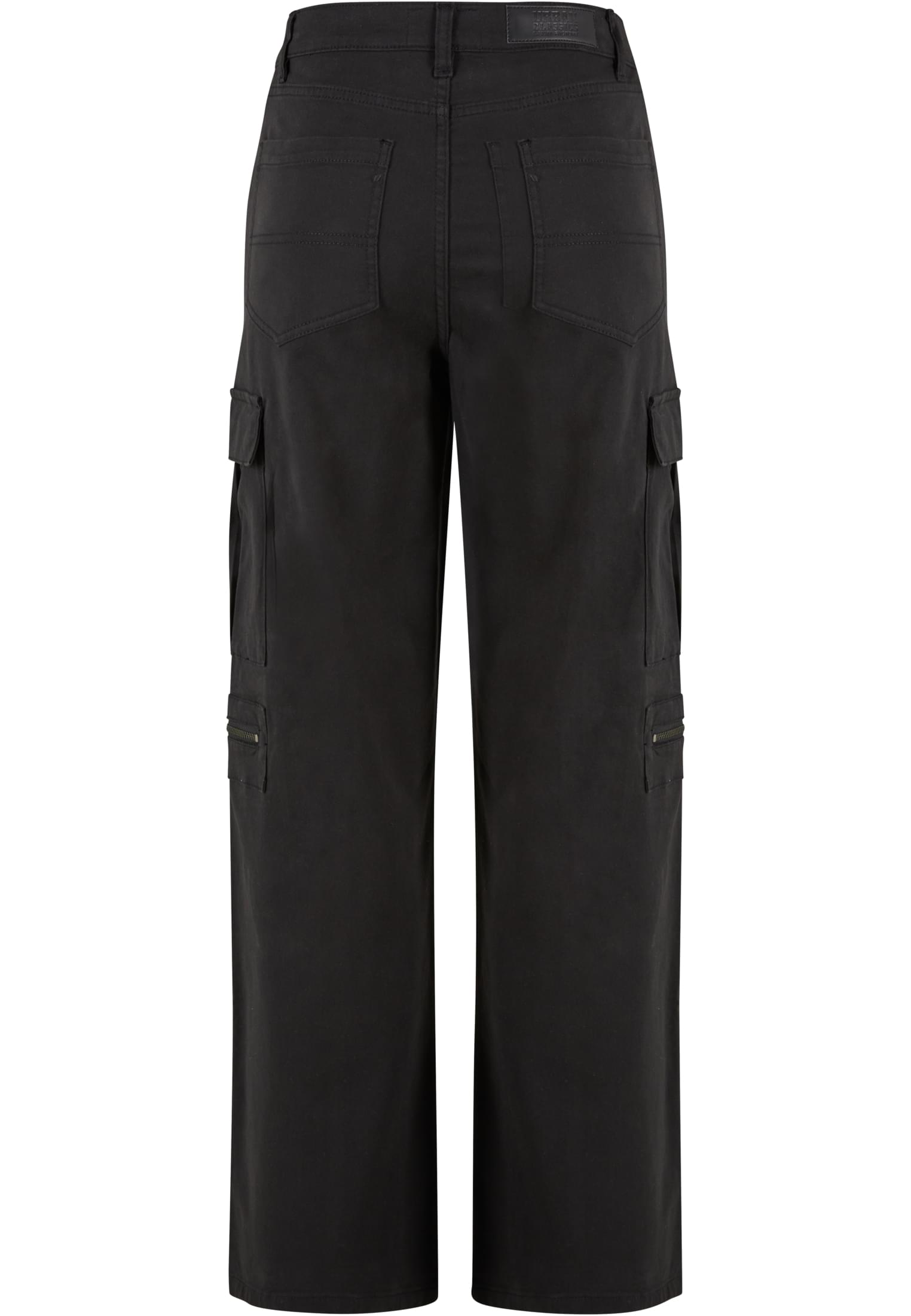 Ladies Loose Utility Stretch Twill Pants | black