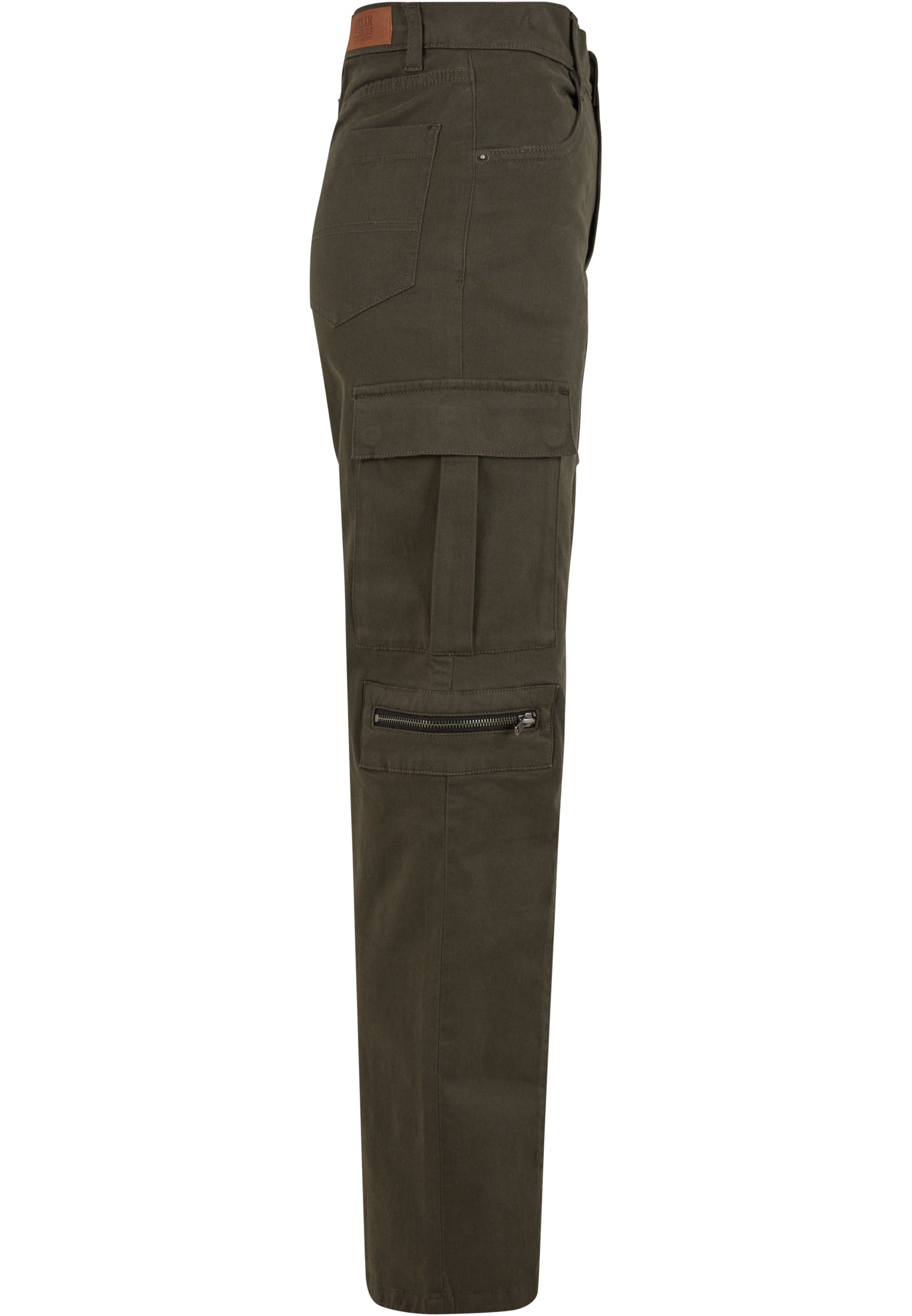 Ladies Loose Utility Stretch Twill Pants | blackolive