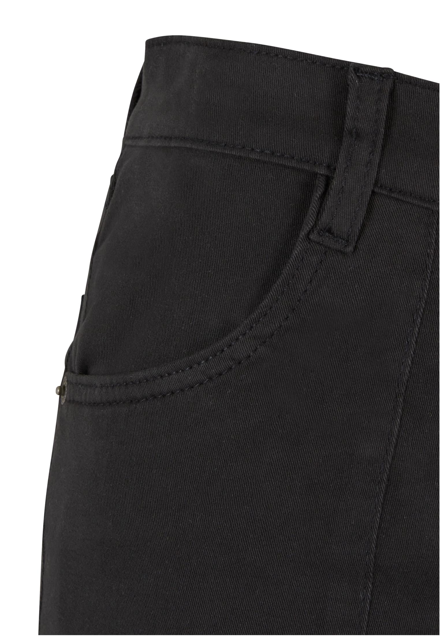 Ladies Loose Utility Stretch Twill Pants | black