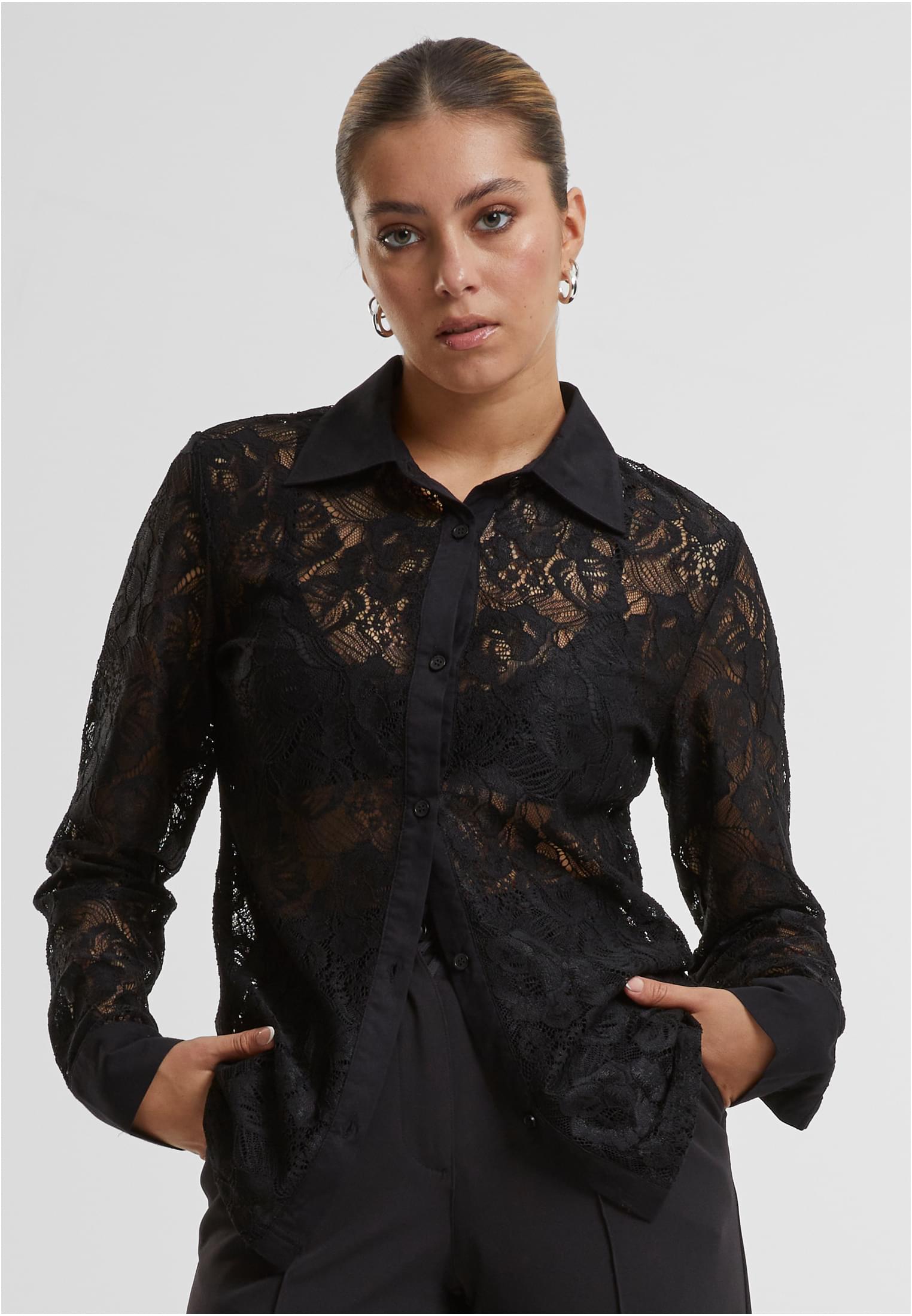 Ladies Lace Blouse | black