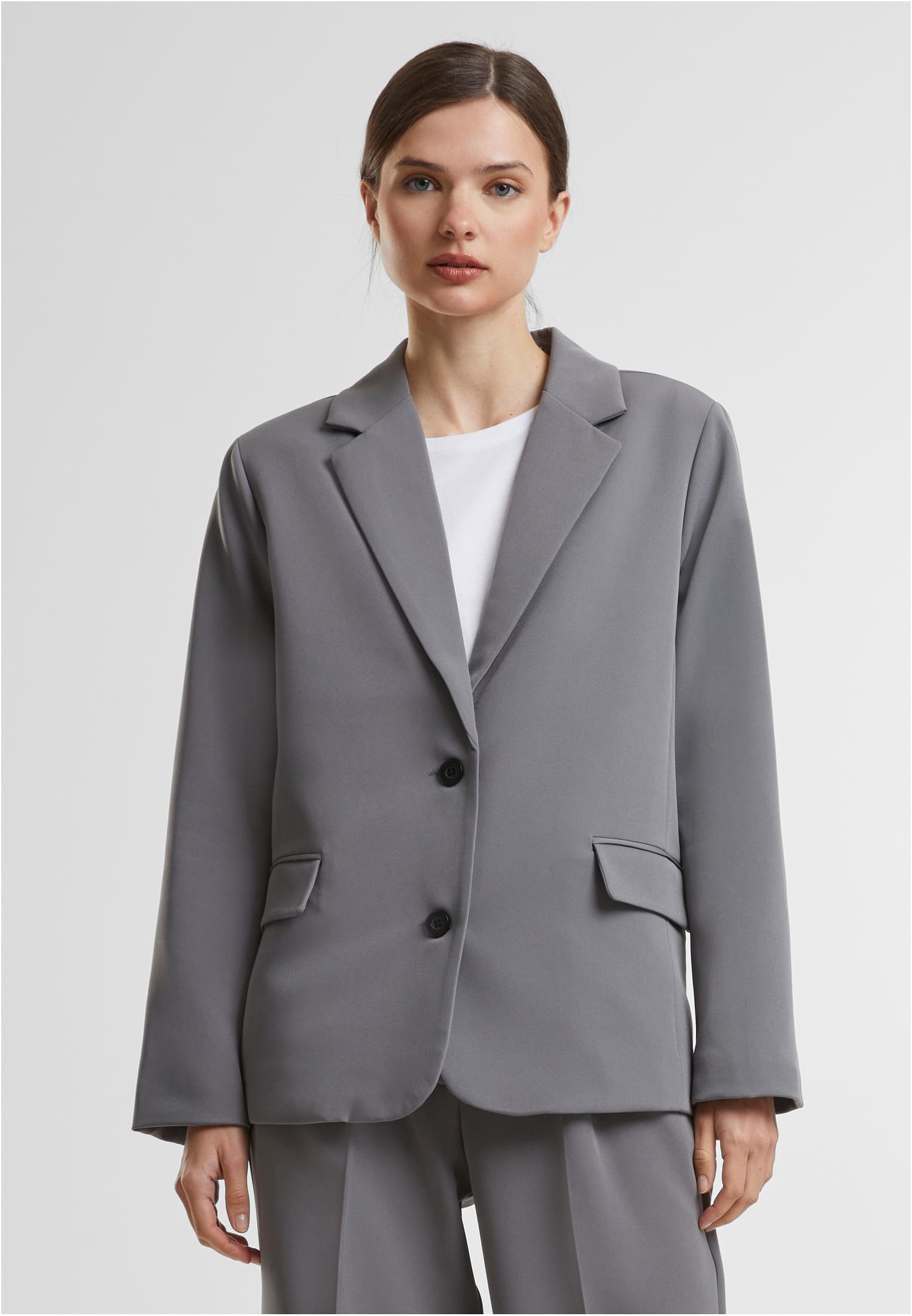 Ladies Long Blazer | cloudgrey