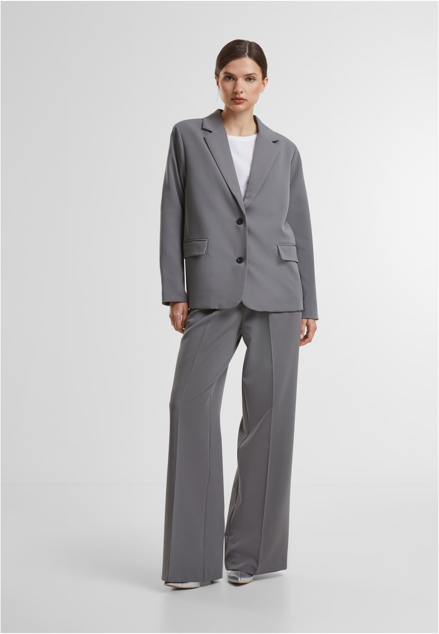 Ladies Long Blazer | cloudgrey