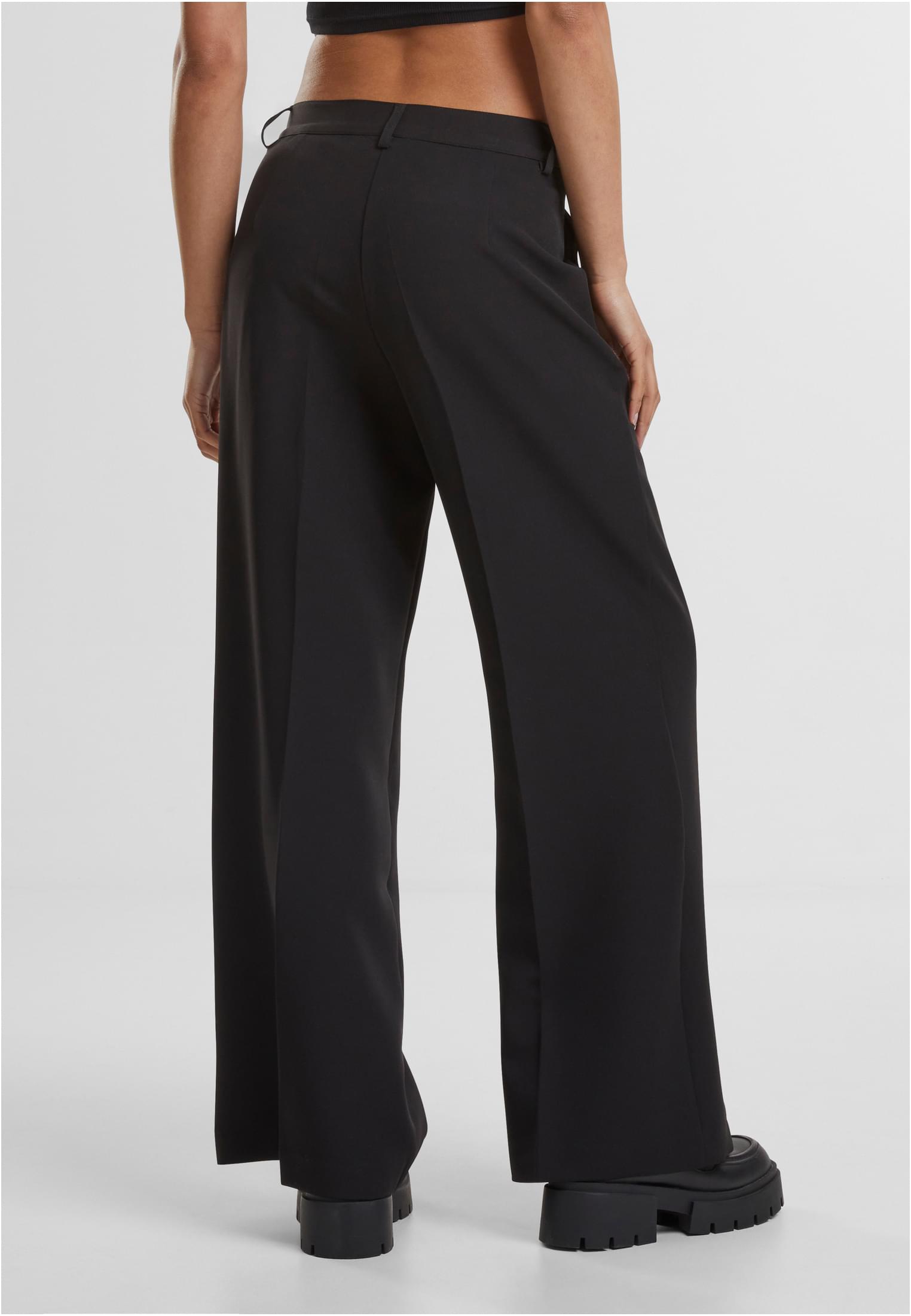 Ladies Wide Leg Trousers | black