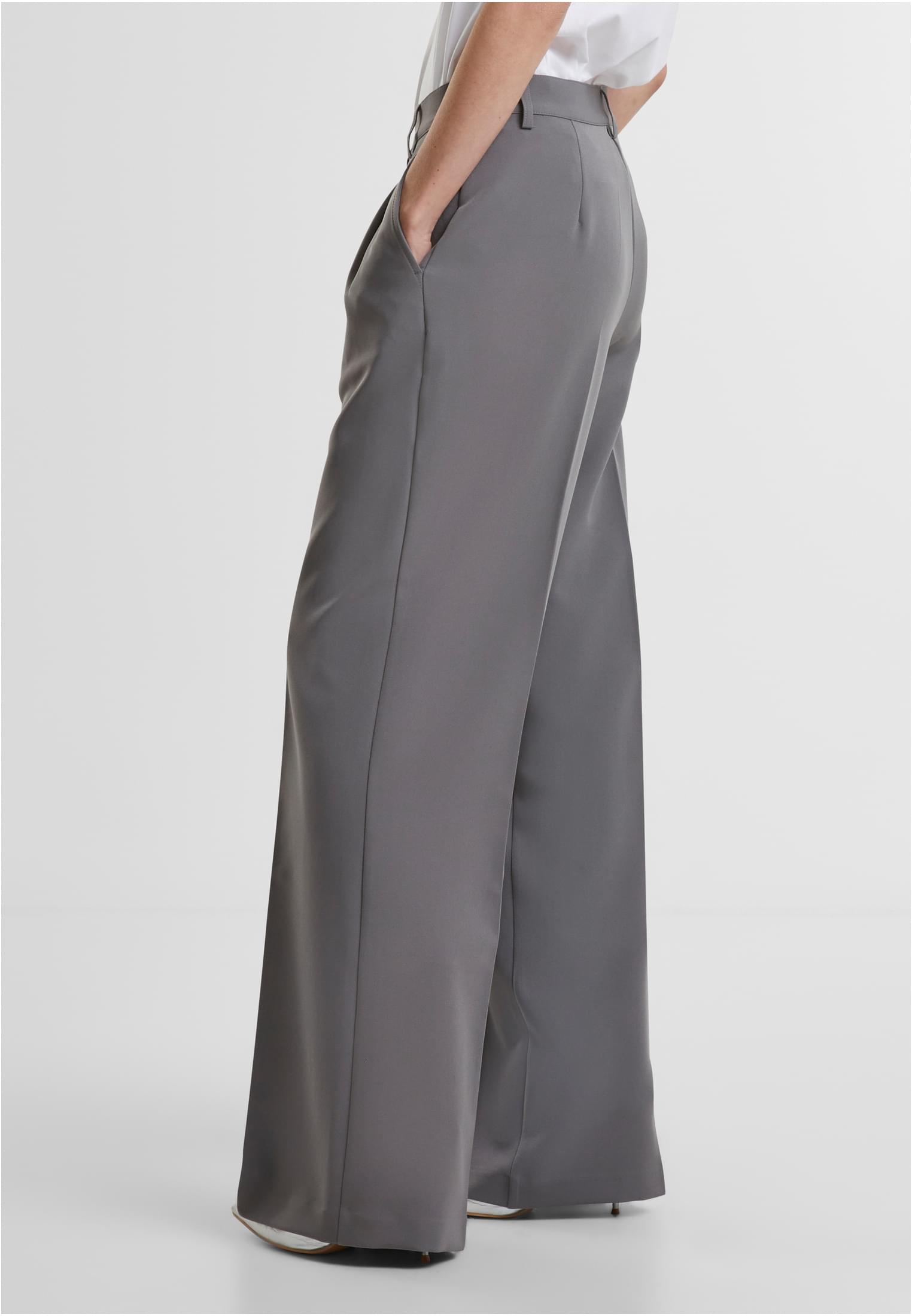 Ladies Wide Leg Trousers | cloudgrey