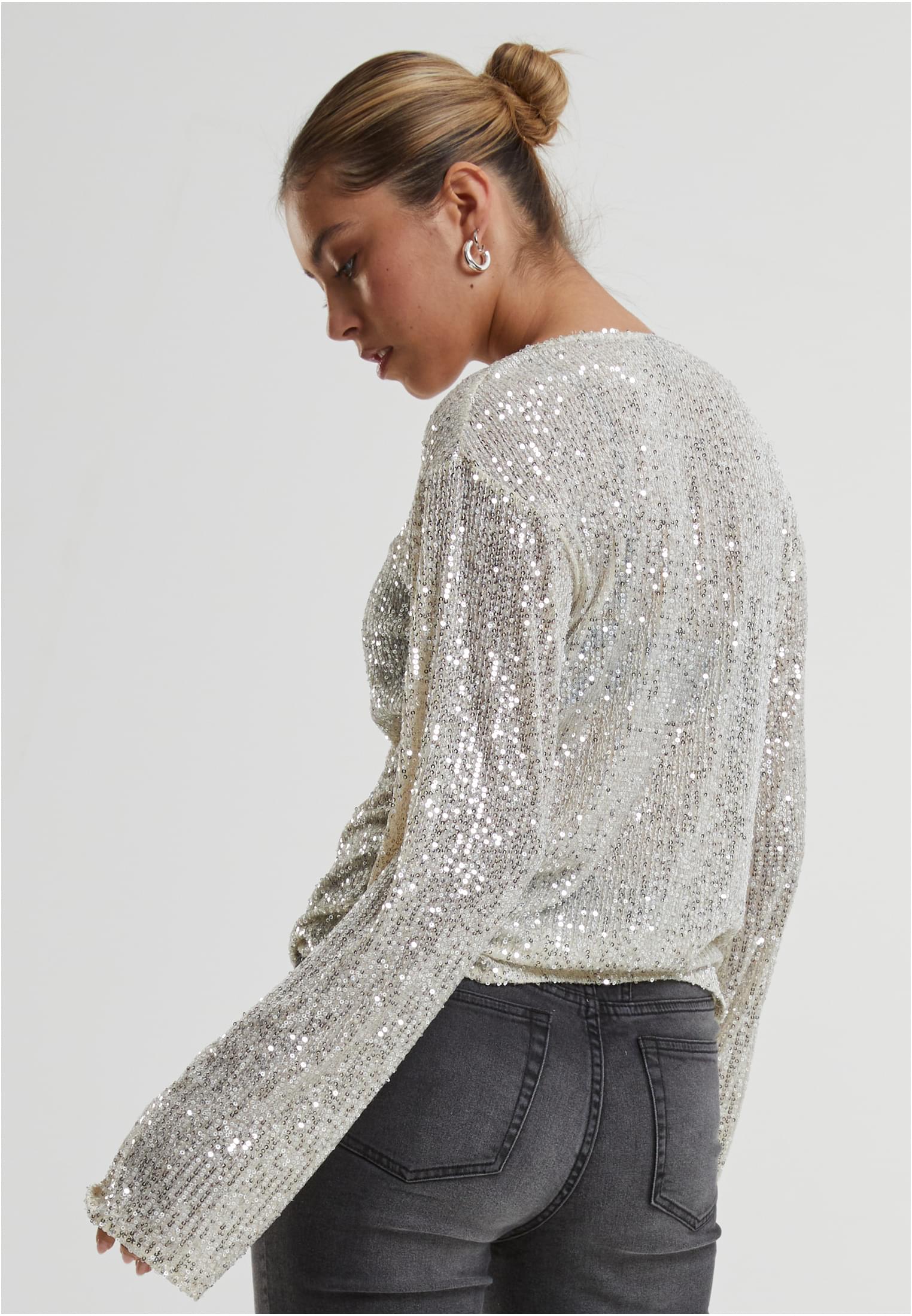 Ladies Sequins Longsleeve | whitesand