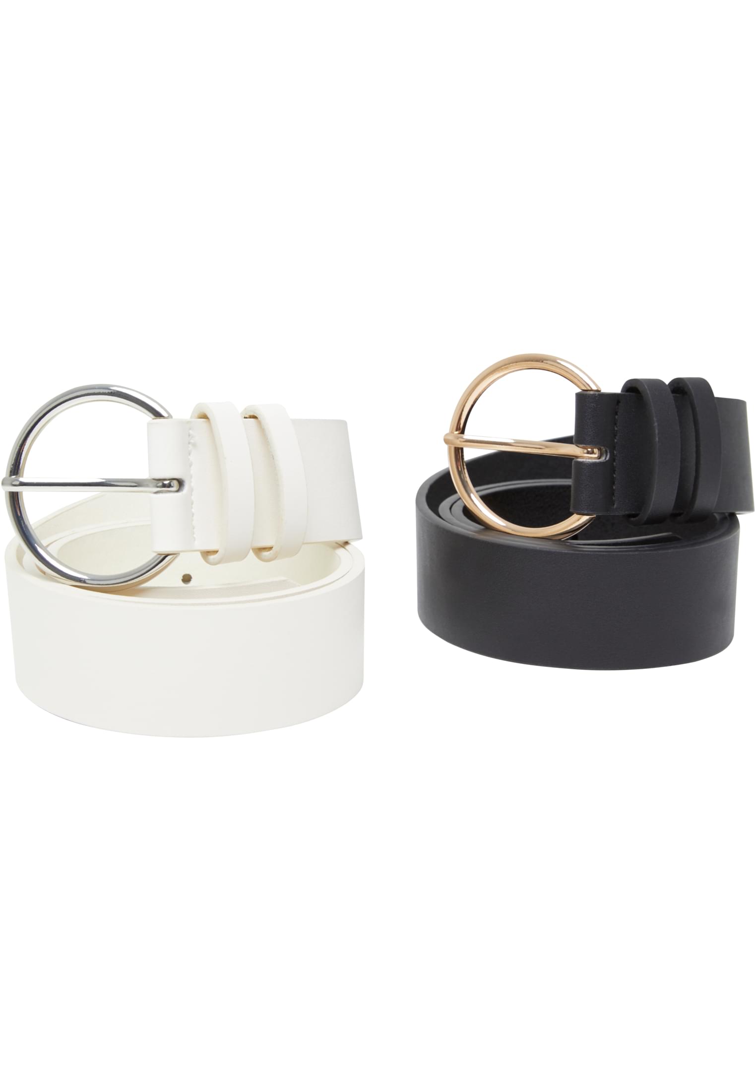 Basic PU Belt 2-Pack | whitesand+black