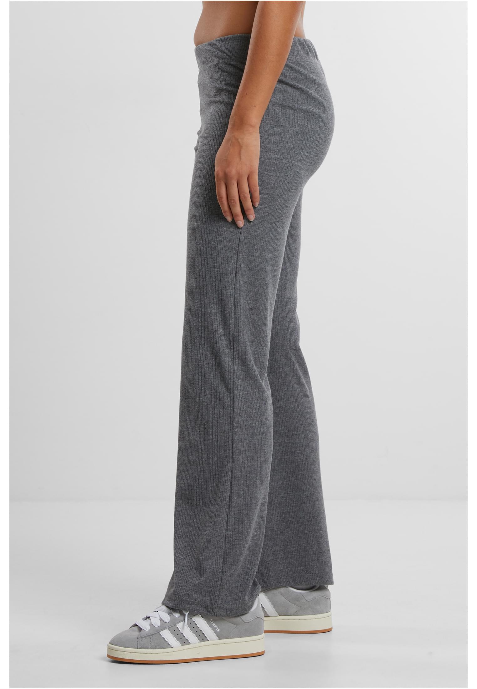 Ladies Rib Pants | darkgreymelange