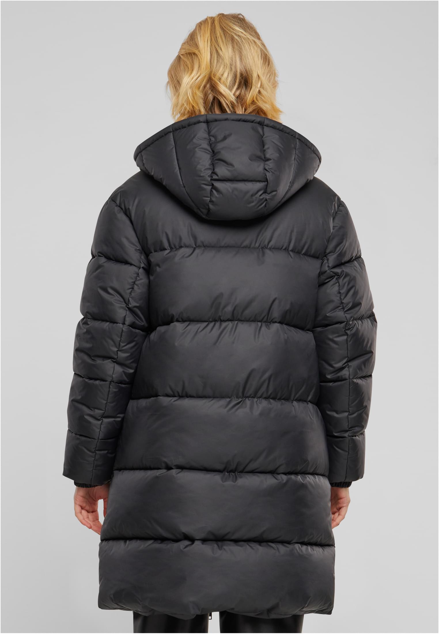 Ladies Long Puffer Coat | black