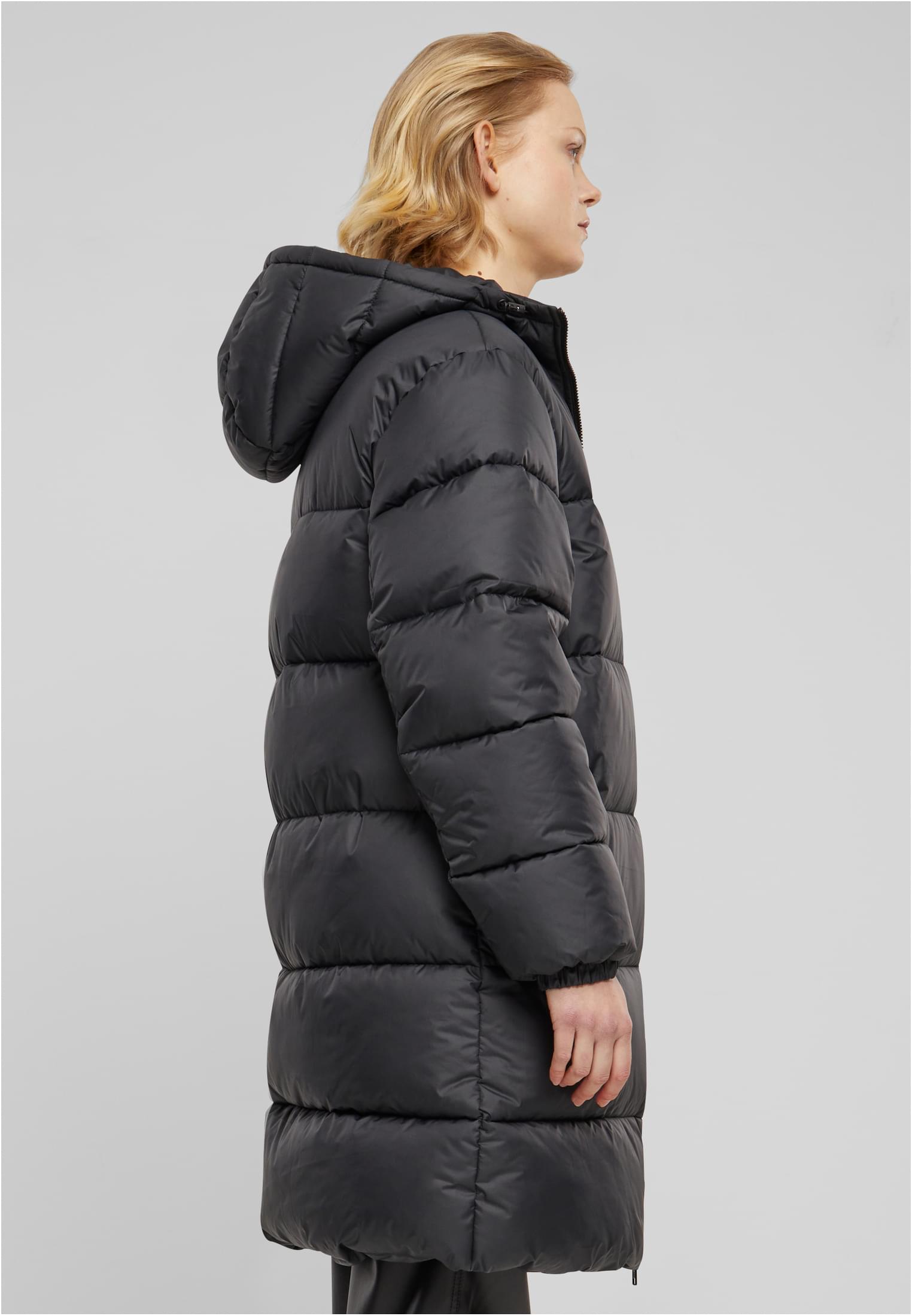 Ladies Long Puffer Coat | black