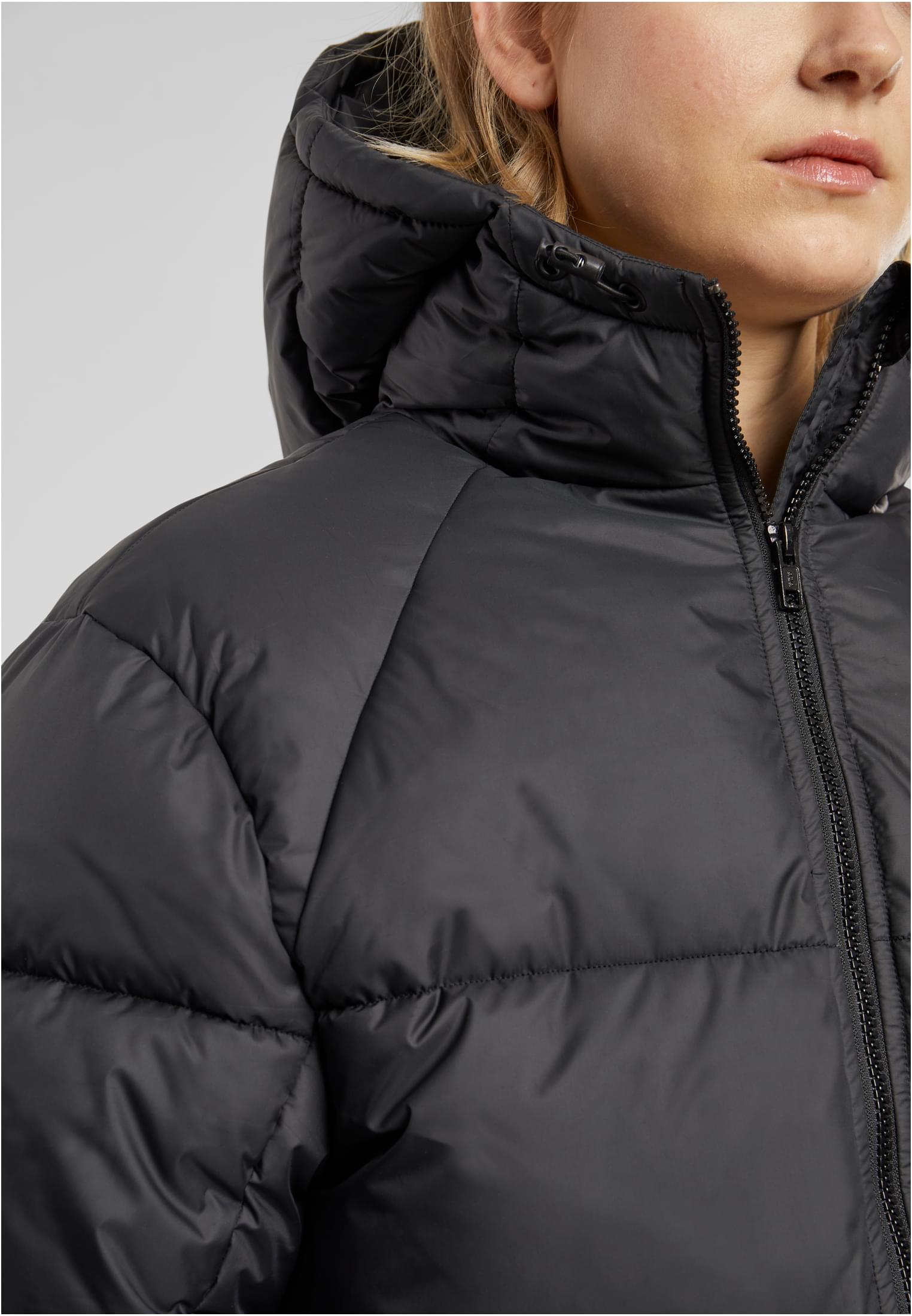 Ladies Long Puffer Coat | black