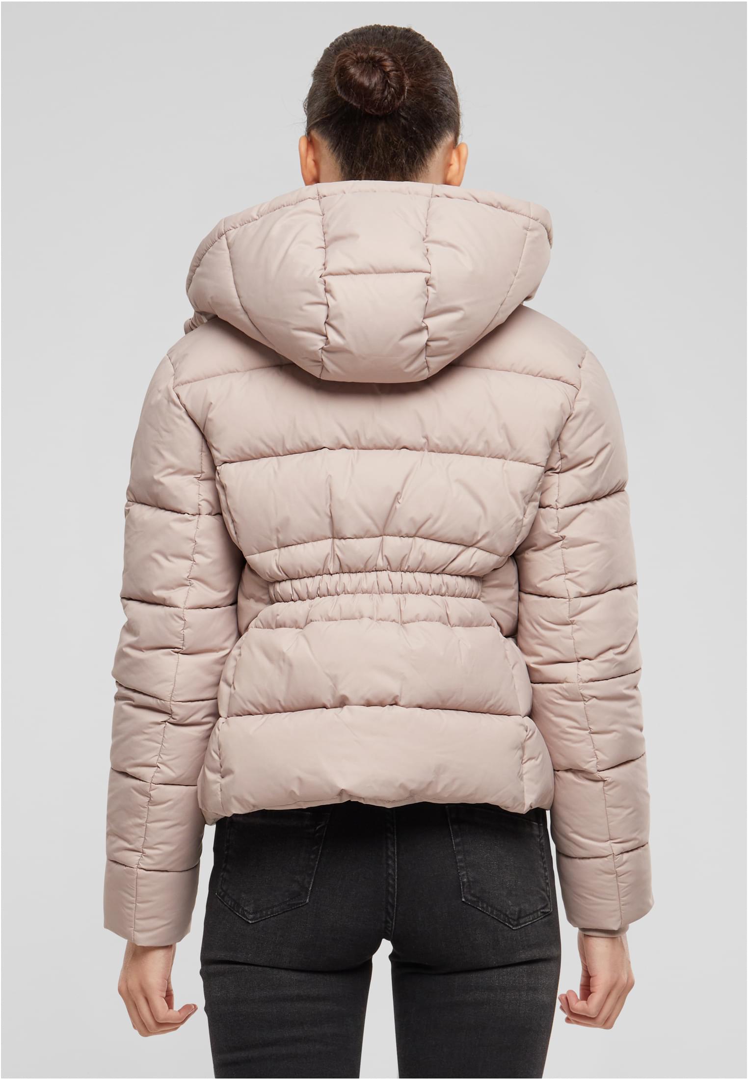 Ladies Short Puffer Jacket With Hood | duskrose