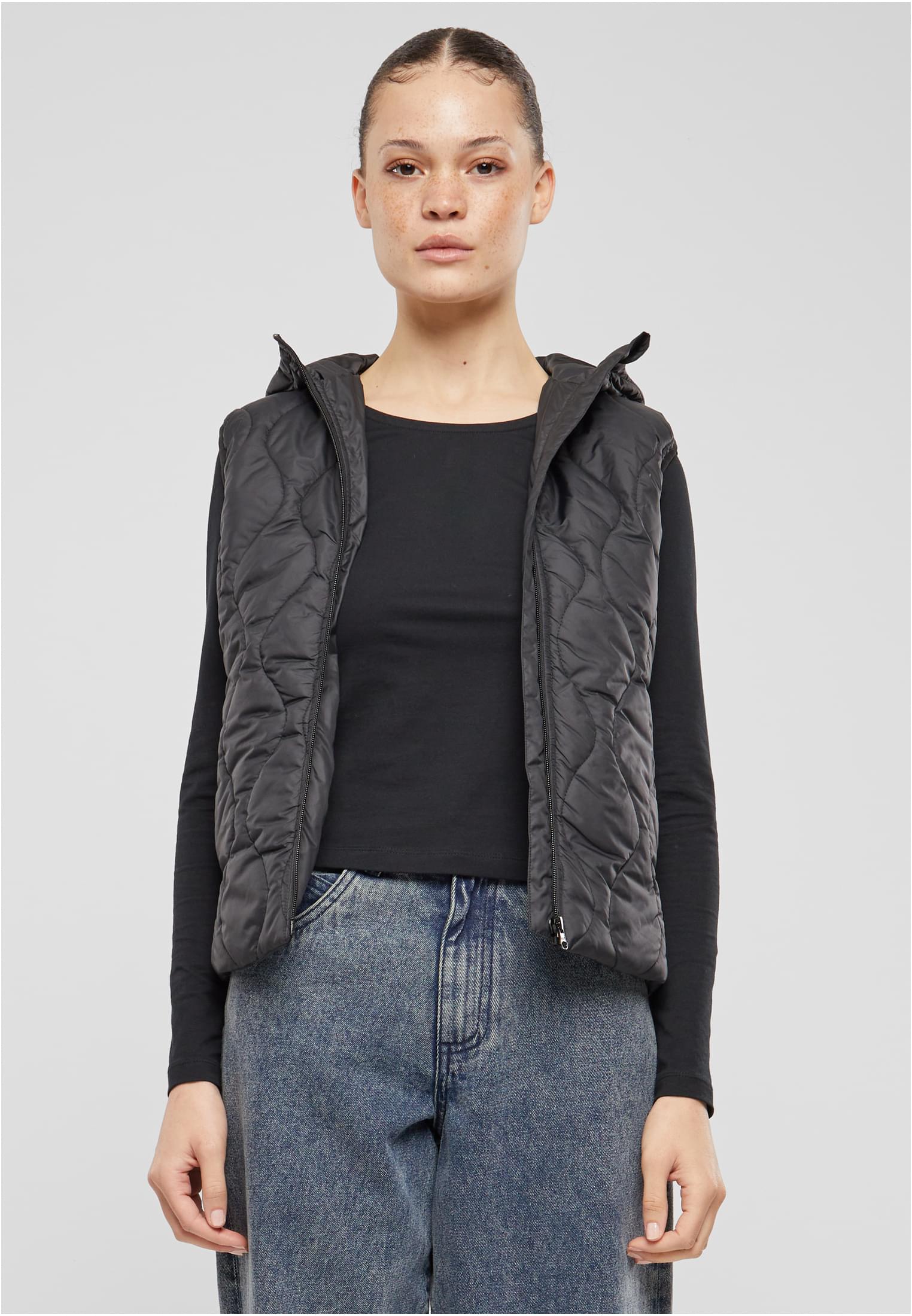 Ladies Super Light Puffer Vest | black