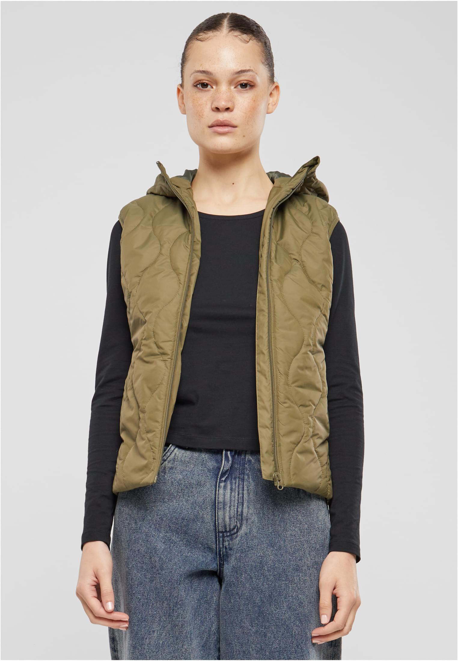 Ladies Super Light Puffer Vest | olive