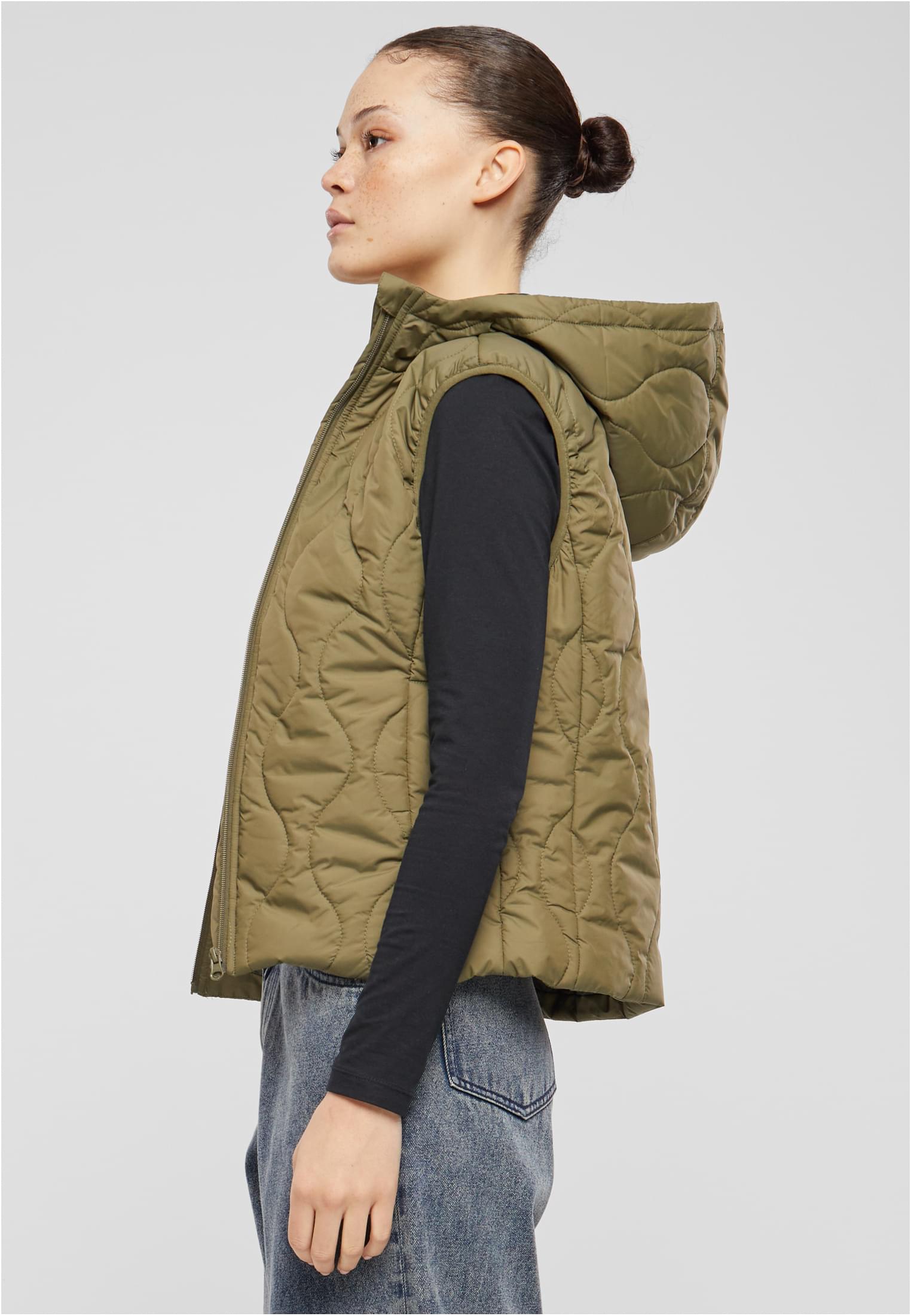 Ladies Super Light Puffer Vest | olive