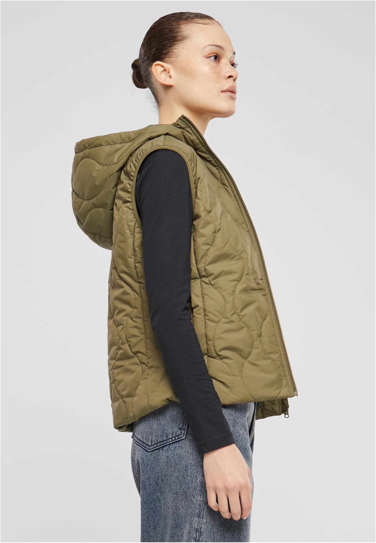 Ladies Super Light Puffer Vest | olive