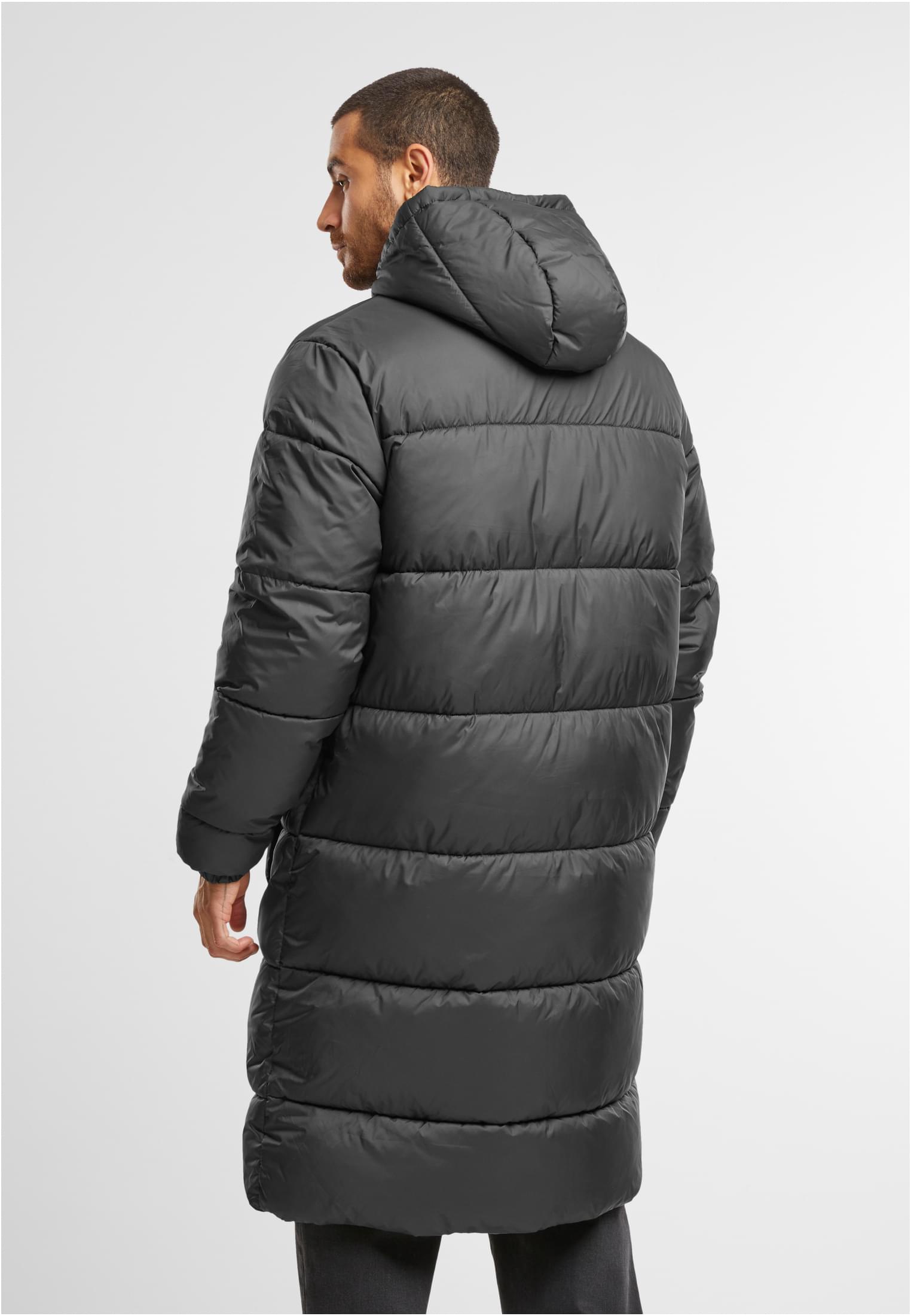 Mens Long Puffer Coat | black