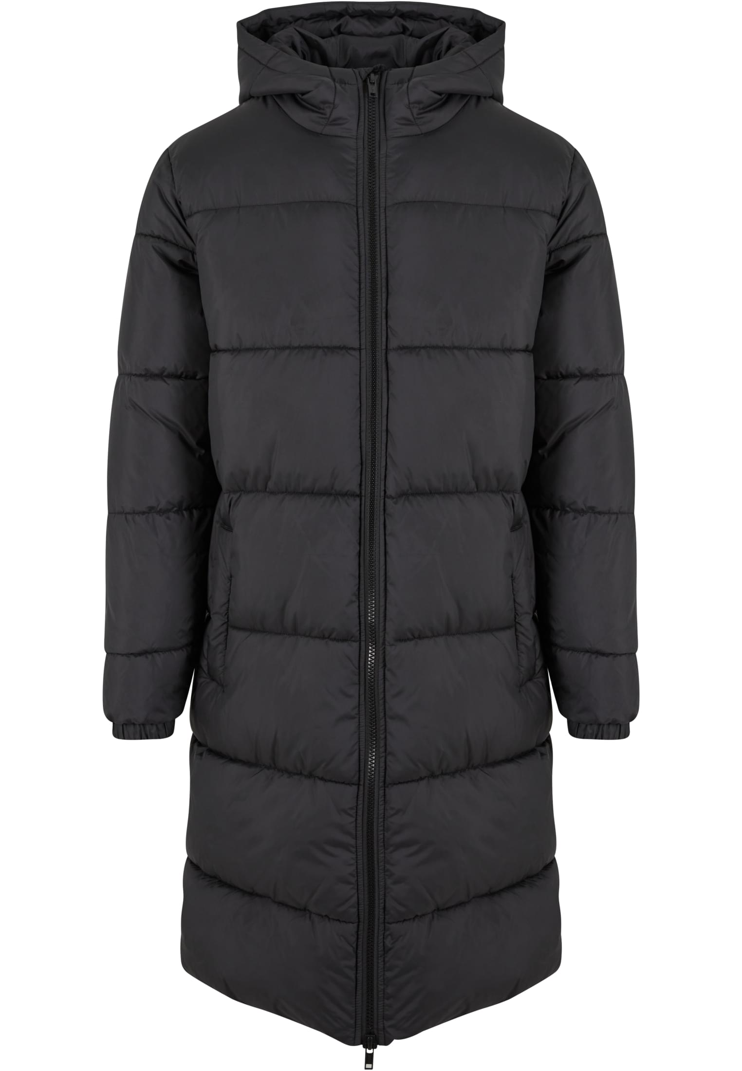 Mens Long Puffer Coat | black