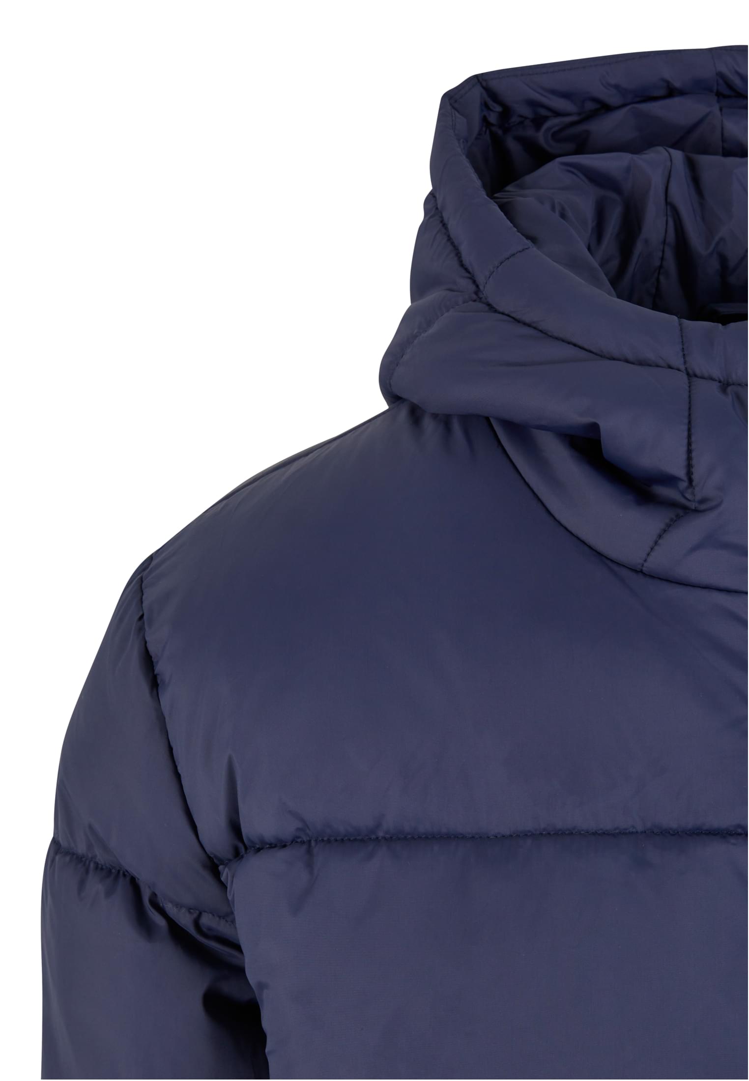 Mens Long Puffer Coat | navy