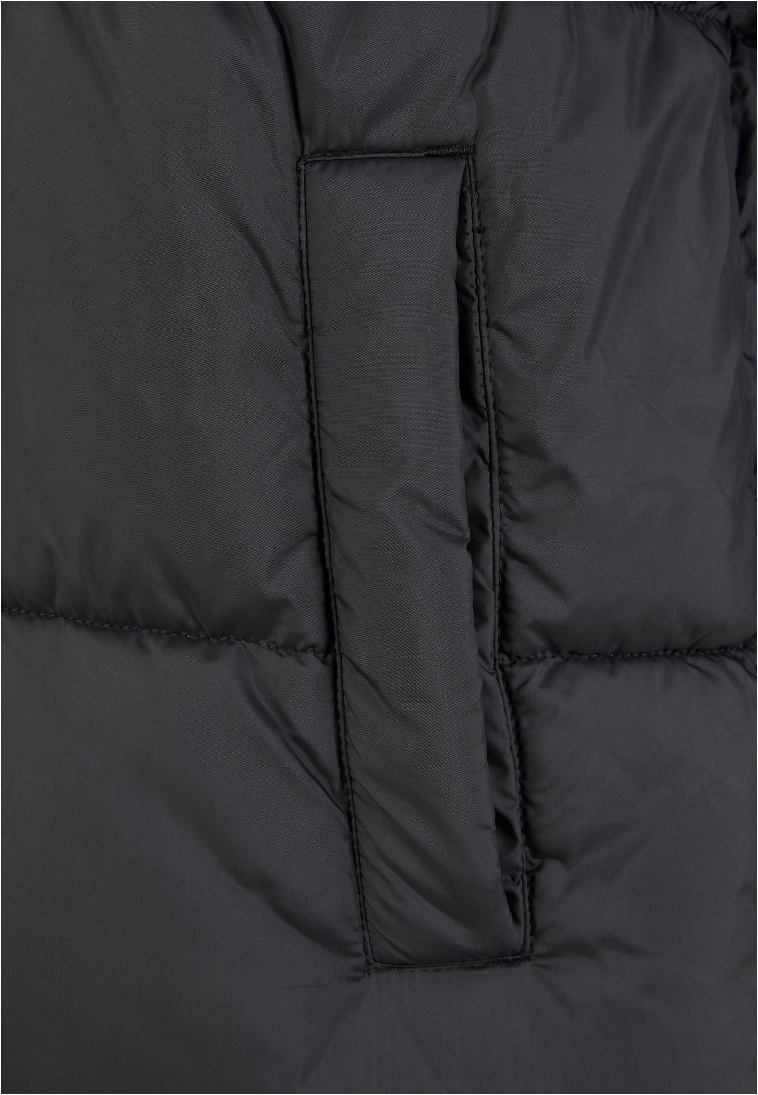 Mens Long Puffer Coat | black