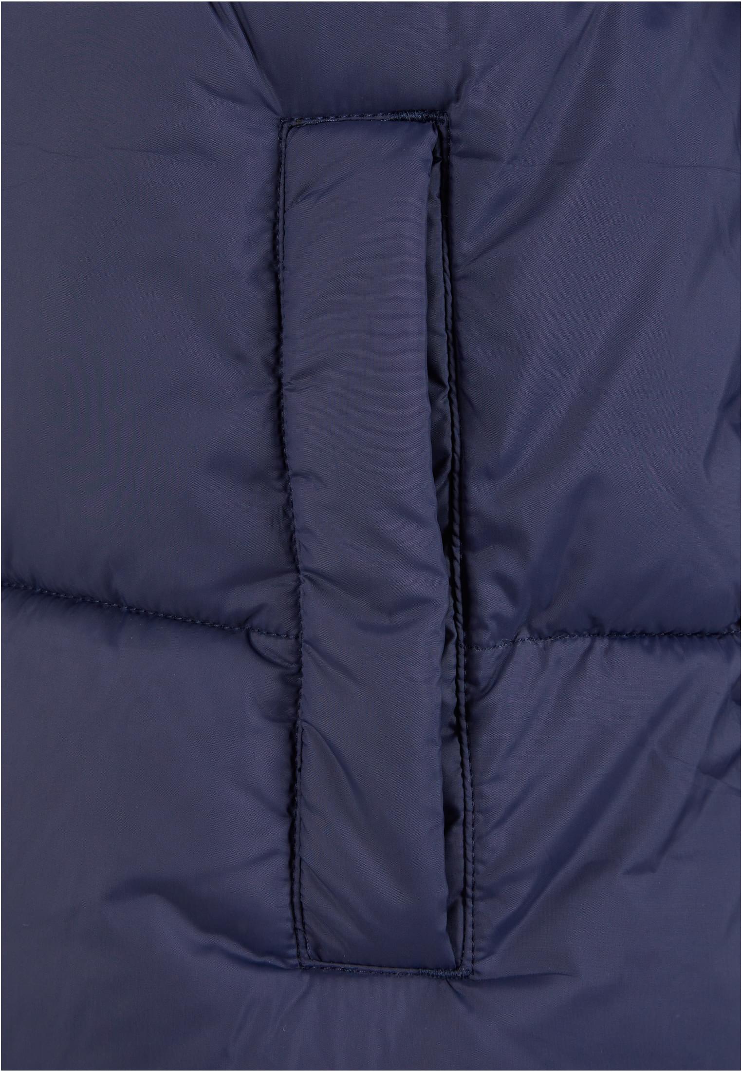 Mens Long Puffer Coat | navy