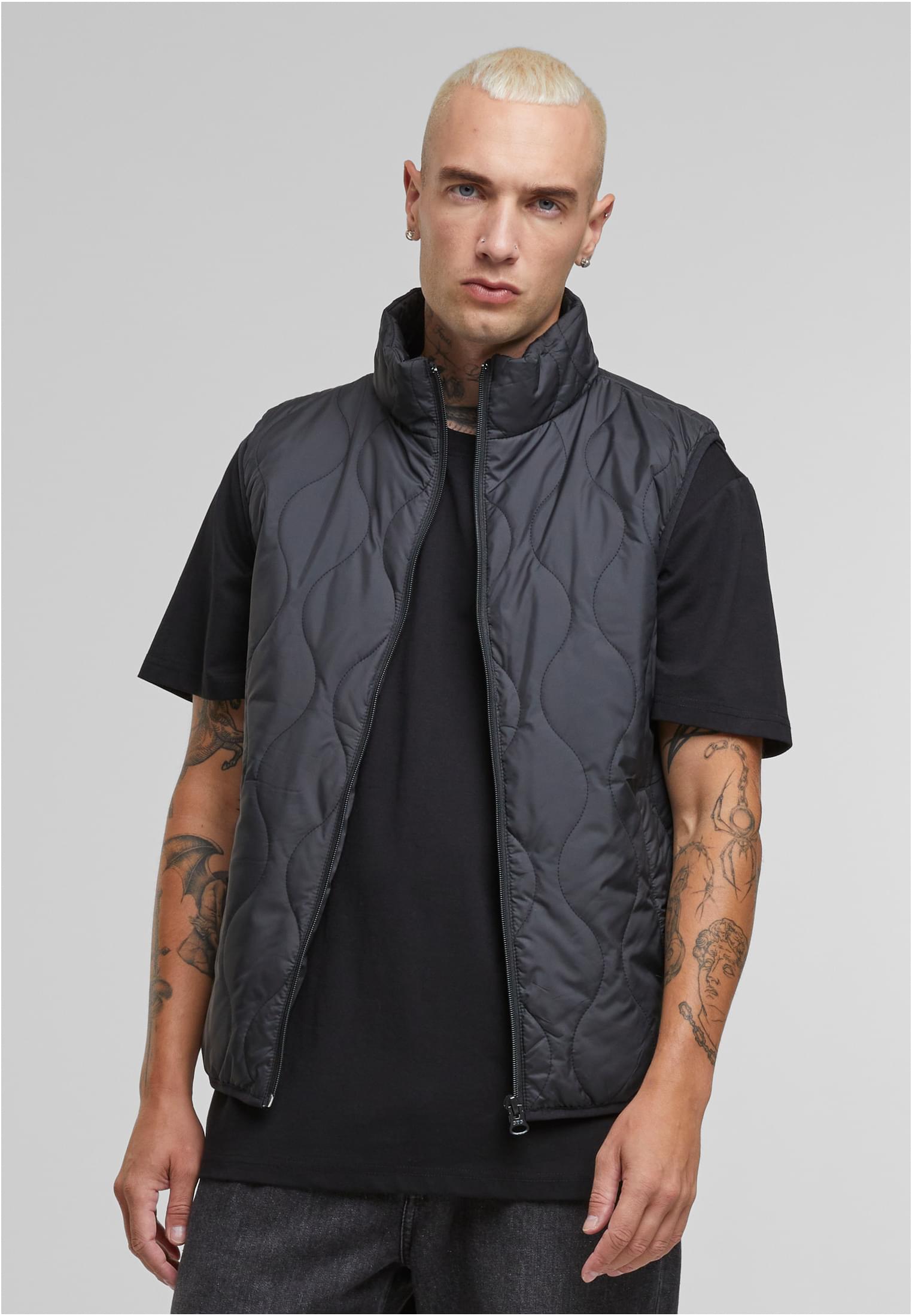 Mens Super Light Bubble Vest | black