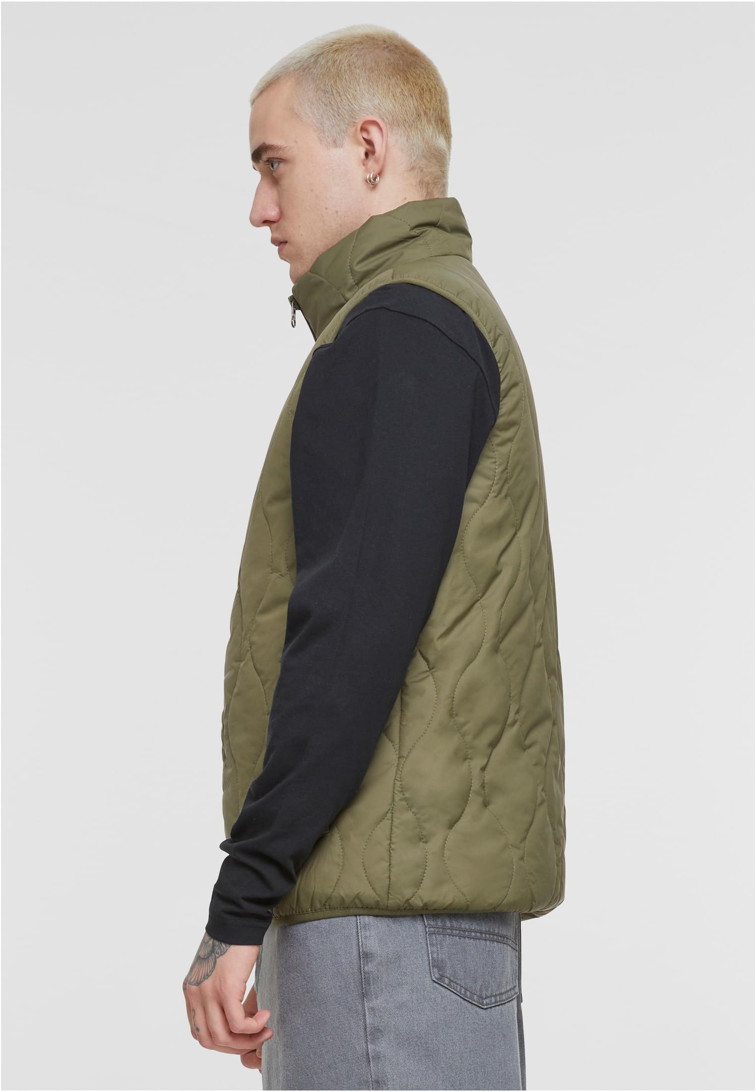 Mens Super Light Bubble Vest | olive