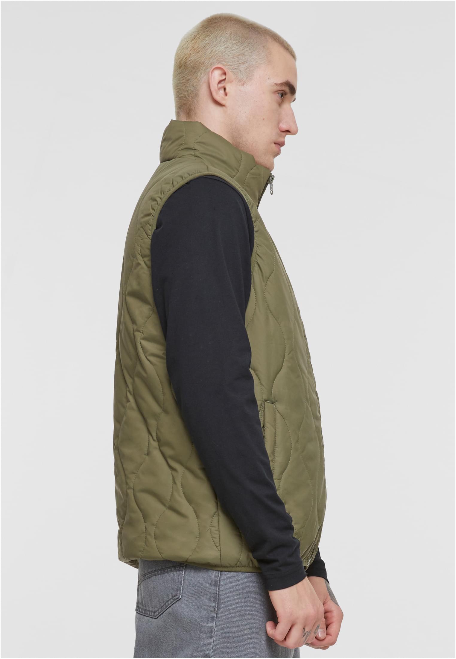 Mens Super Light Bubble Vest | olive