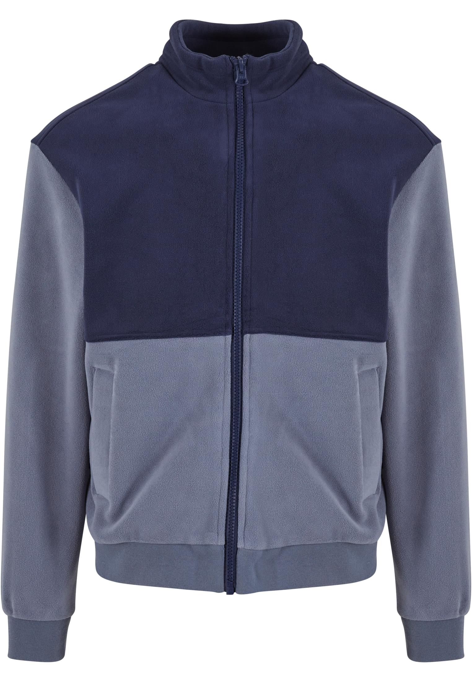 Colour Block Polar Fleece Jacket | navy/cloudsky