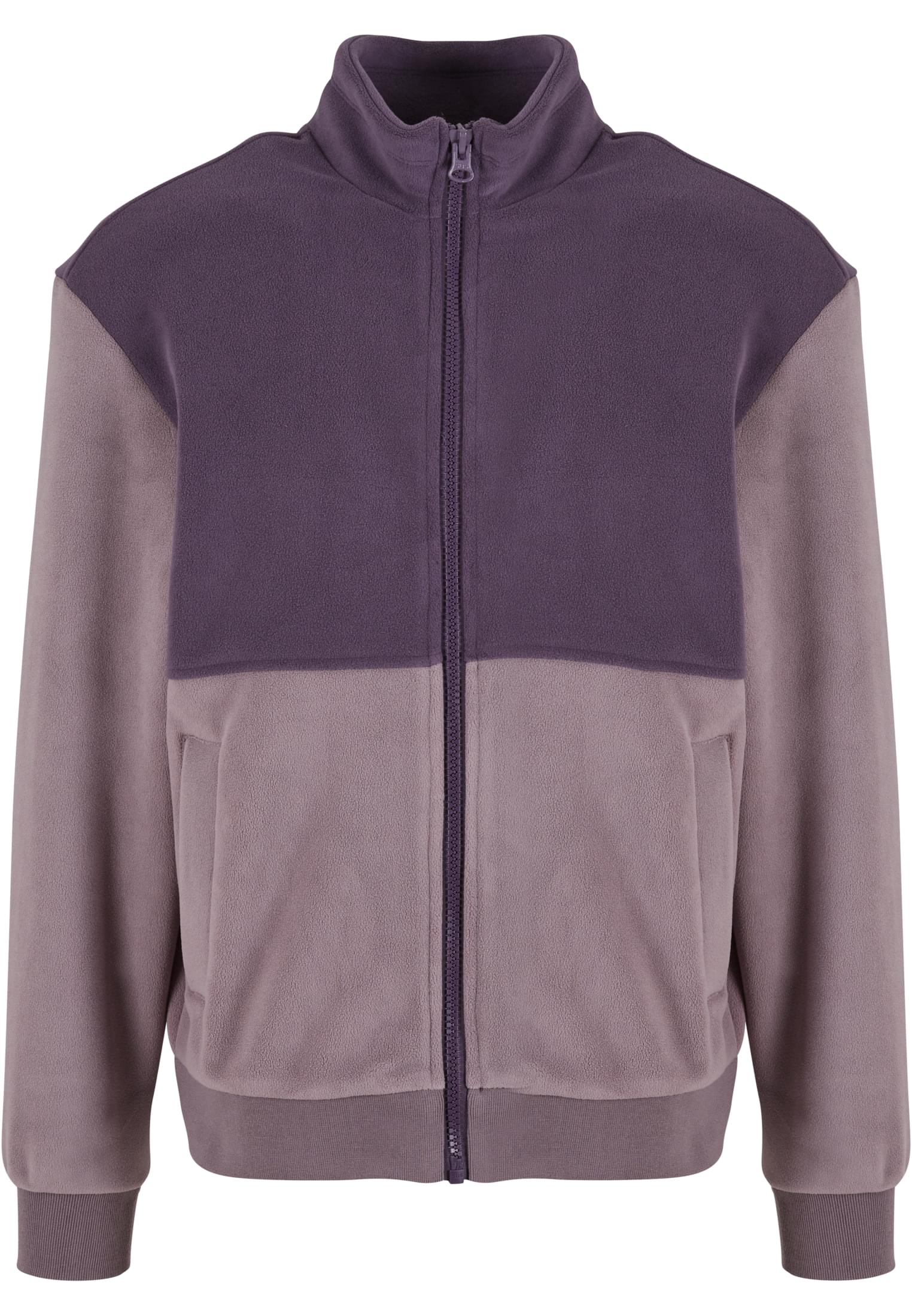 Colour Block Polar Fleece Jacket | purplenight/fadedpurple