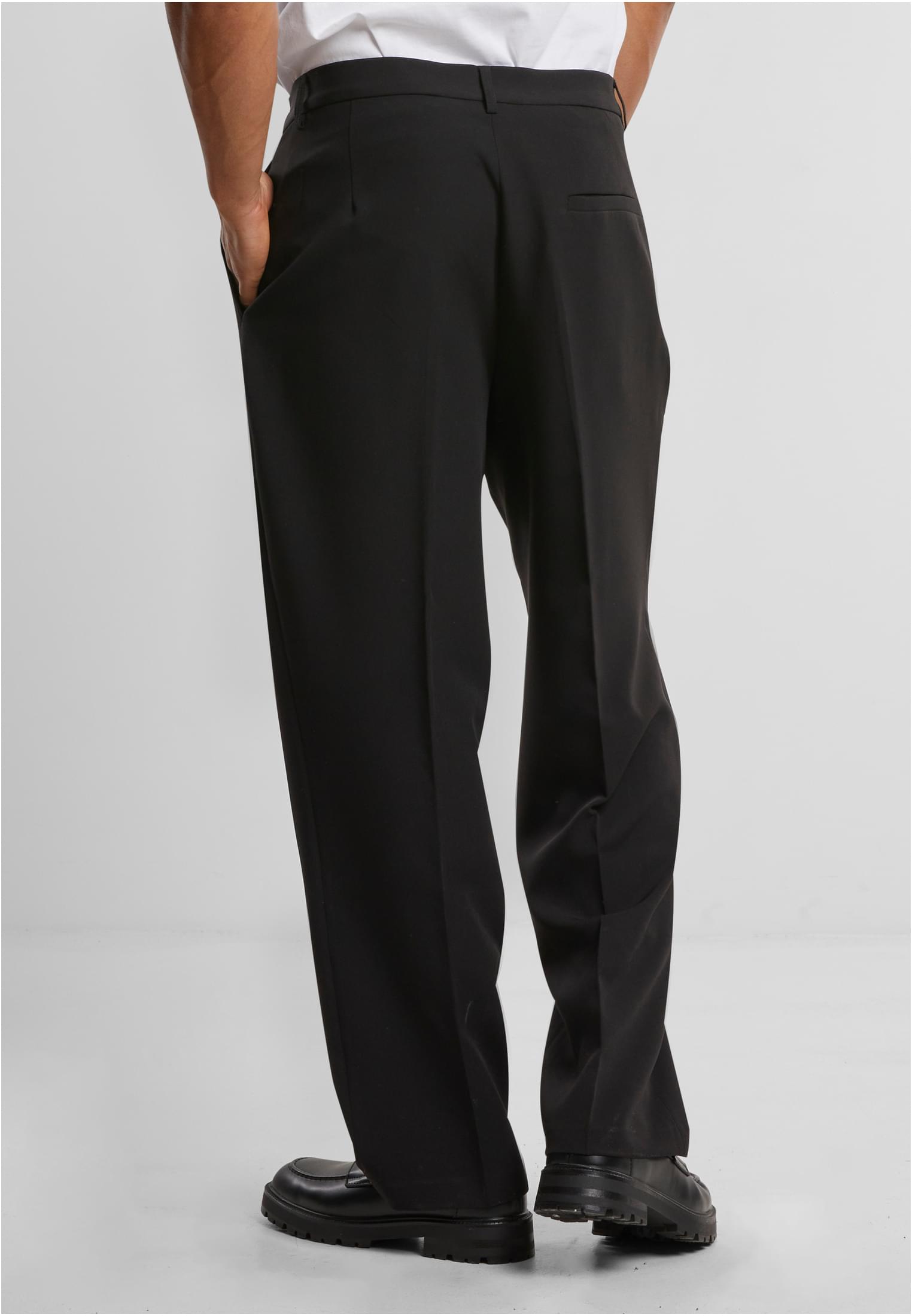 Double Pleated Dressed Pants | black