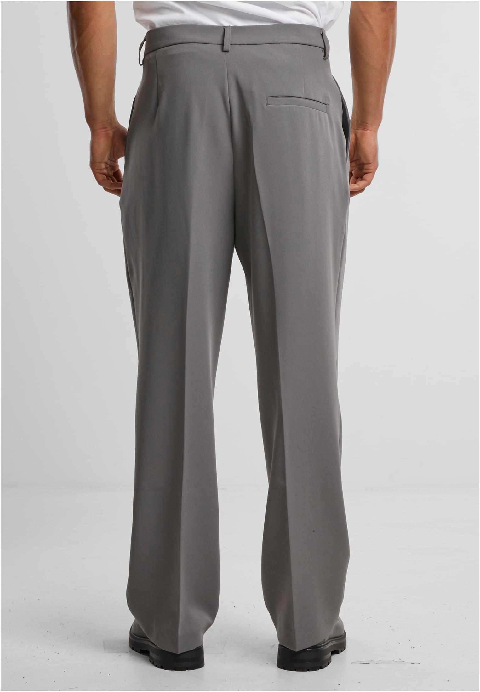 Double Pleated Dressed Pants | cloudgrey