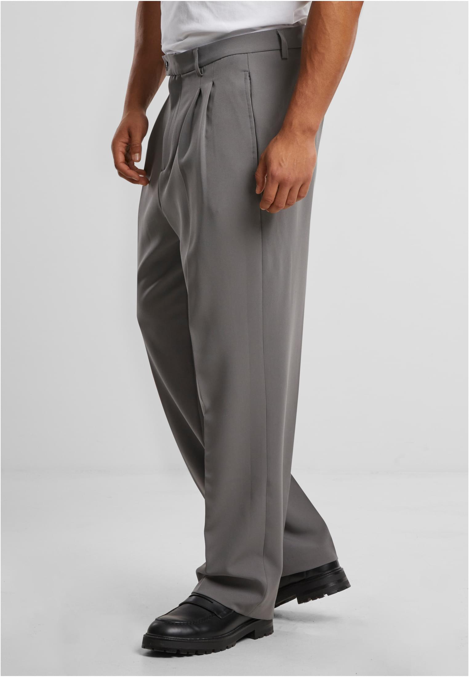 Double Pleated Dressed Pants | cloudgrey