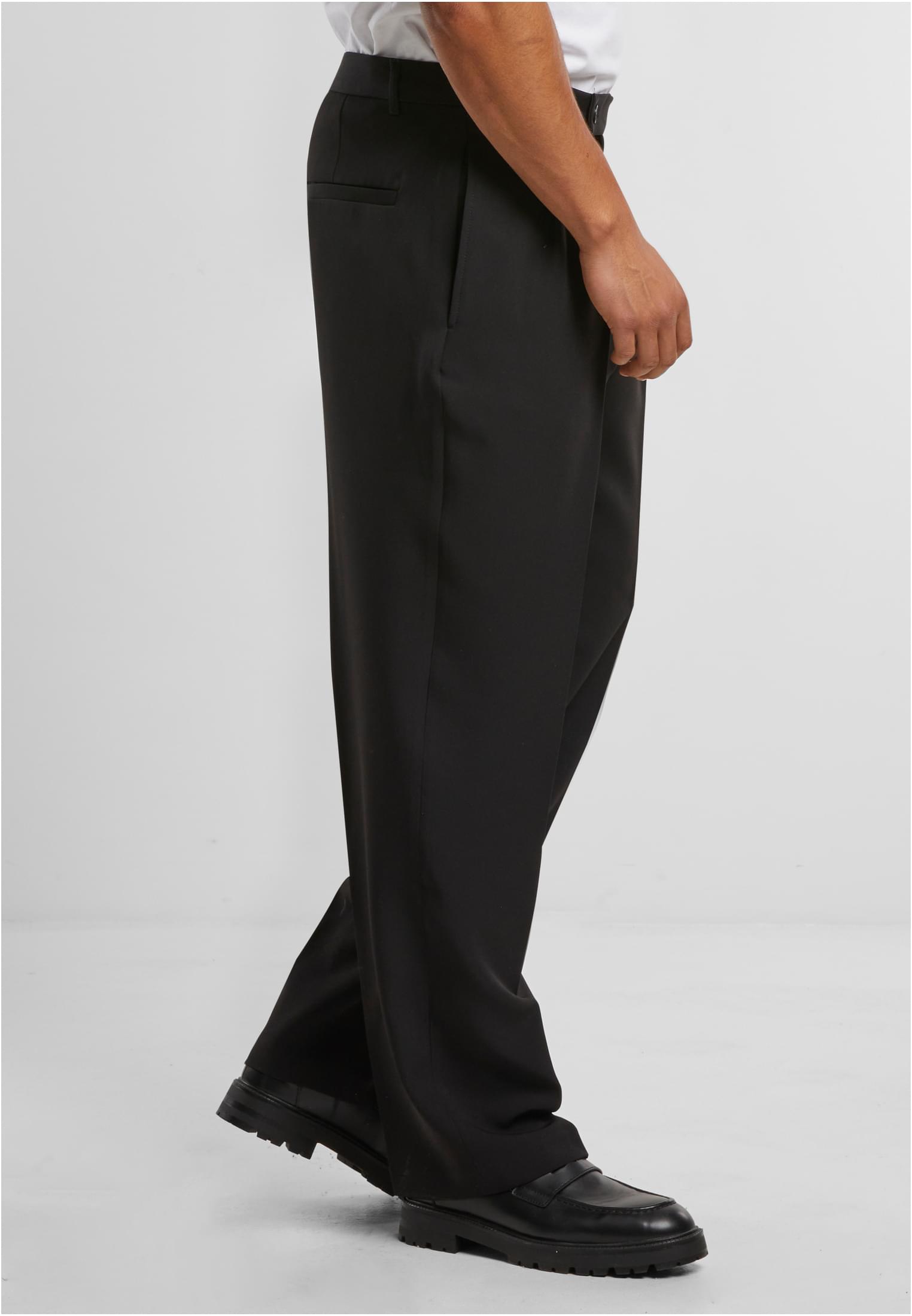 Double Pleated Dressed Pants | black