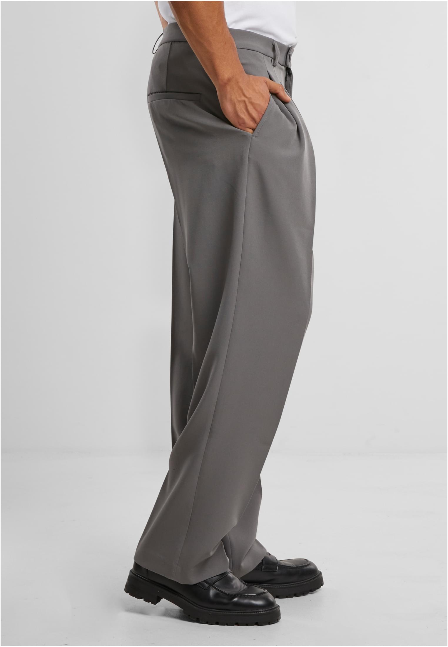 Double Pleated Dressed Pants | cloudgrey