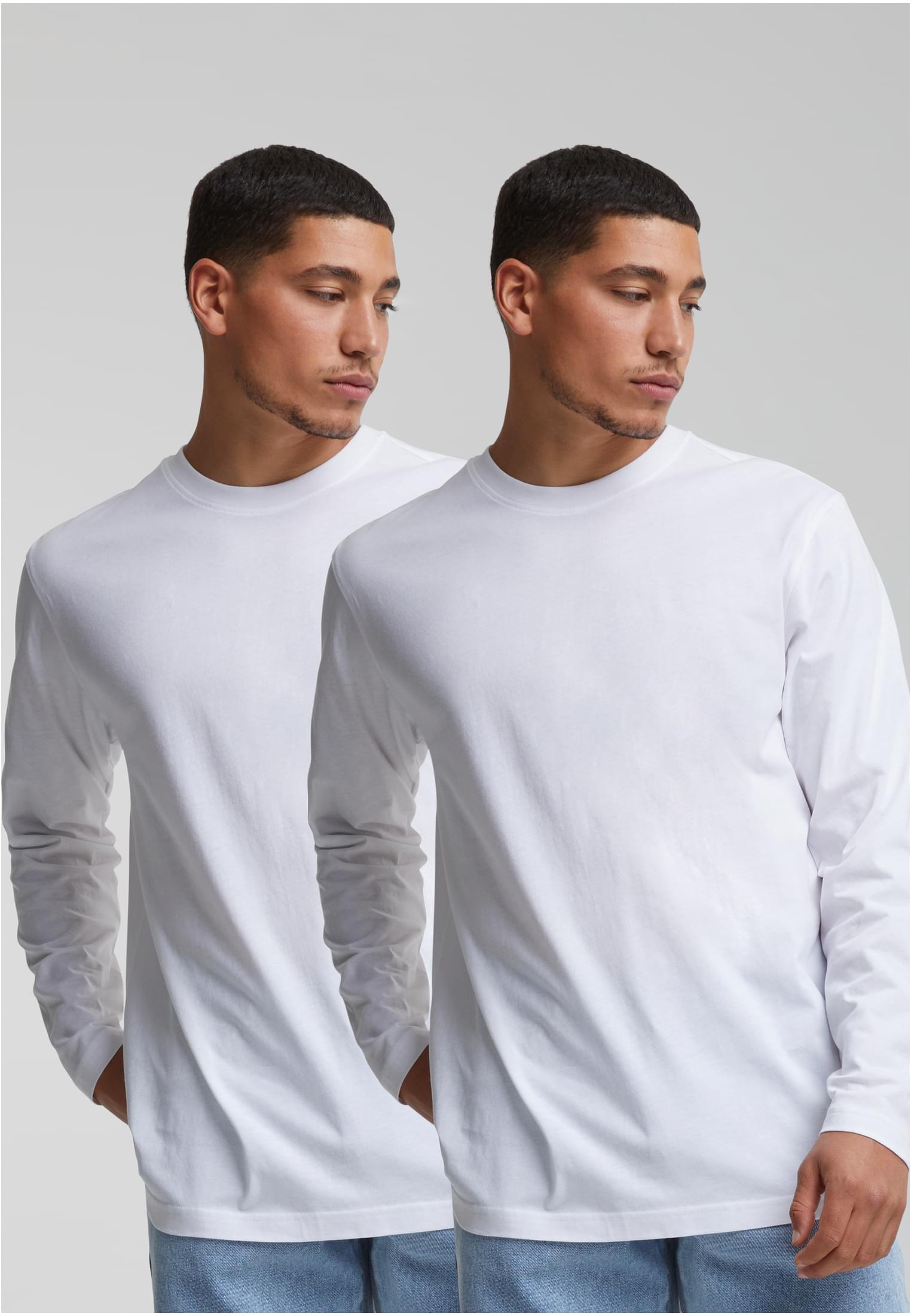 Basic Longsleeve 2-Pack | white+white