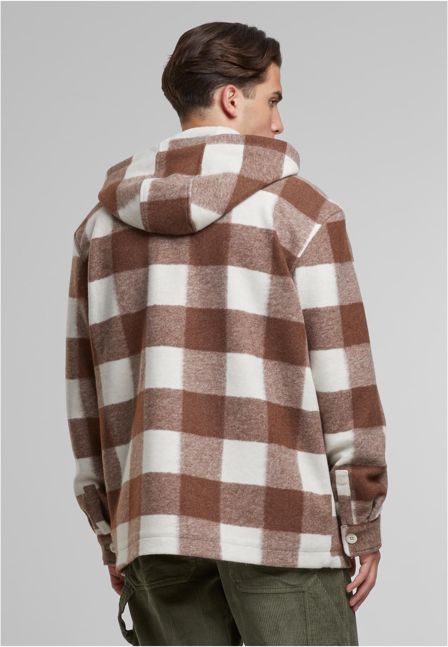 Big Check Jacket With Hood | whitesand/lightrust