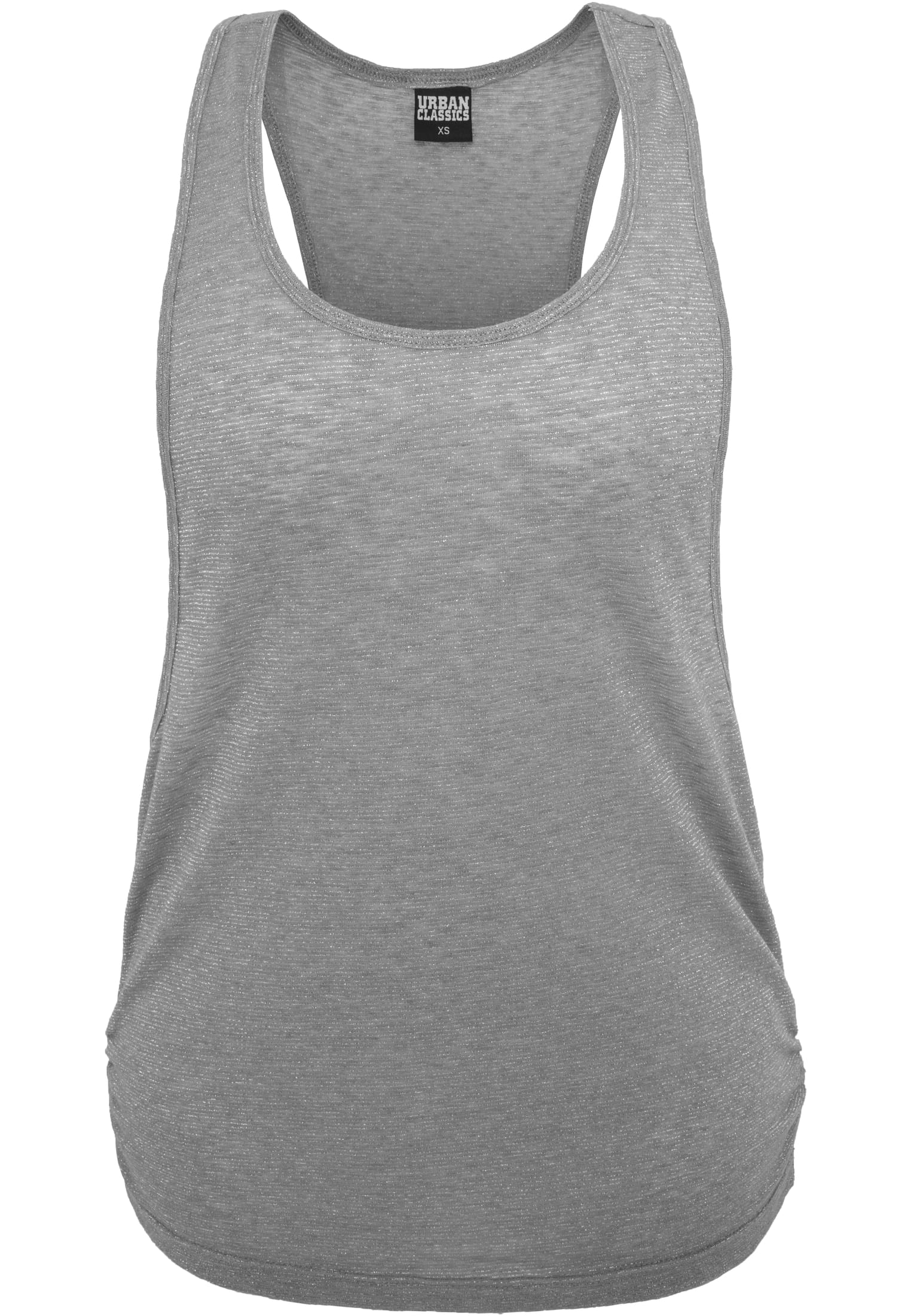 Ladies Lurex Loose Tank | silver