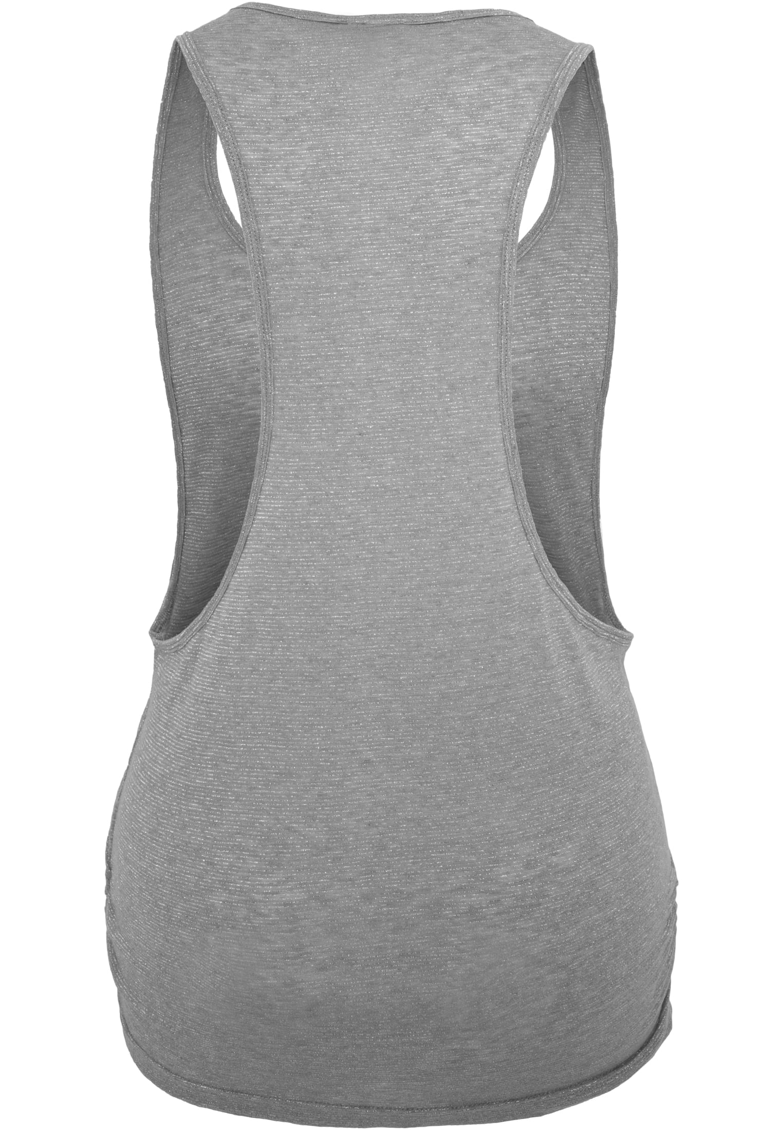 Ladies Lurex Loose Tank | silver